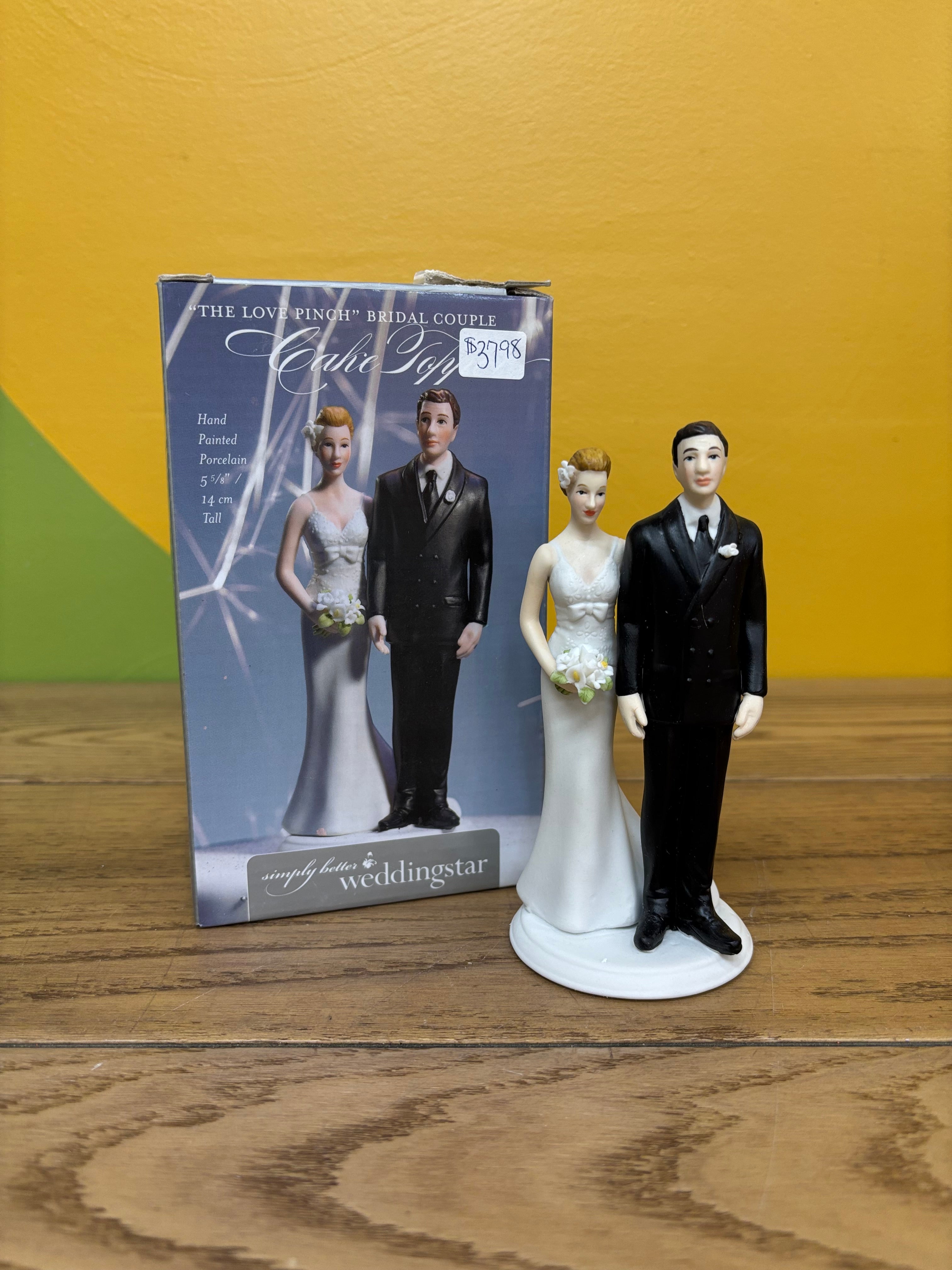 Ceramic Wedding Cake Topper