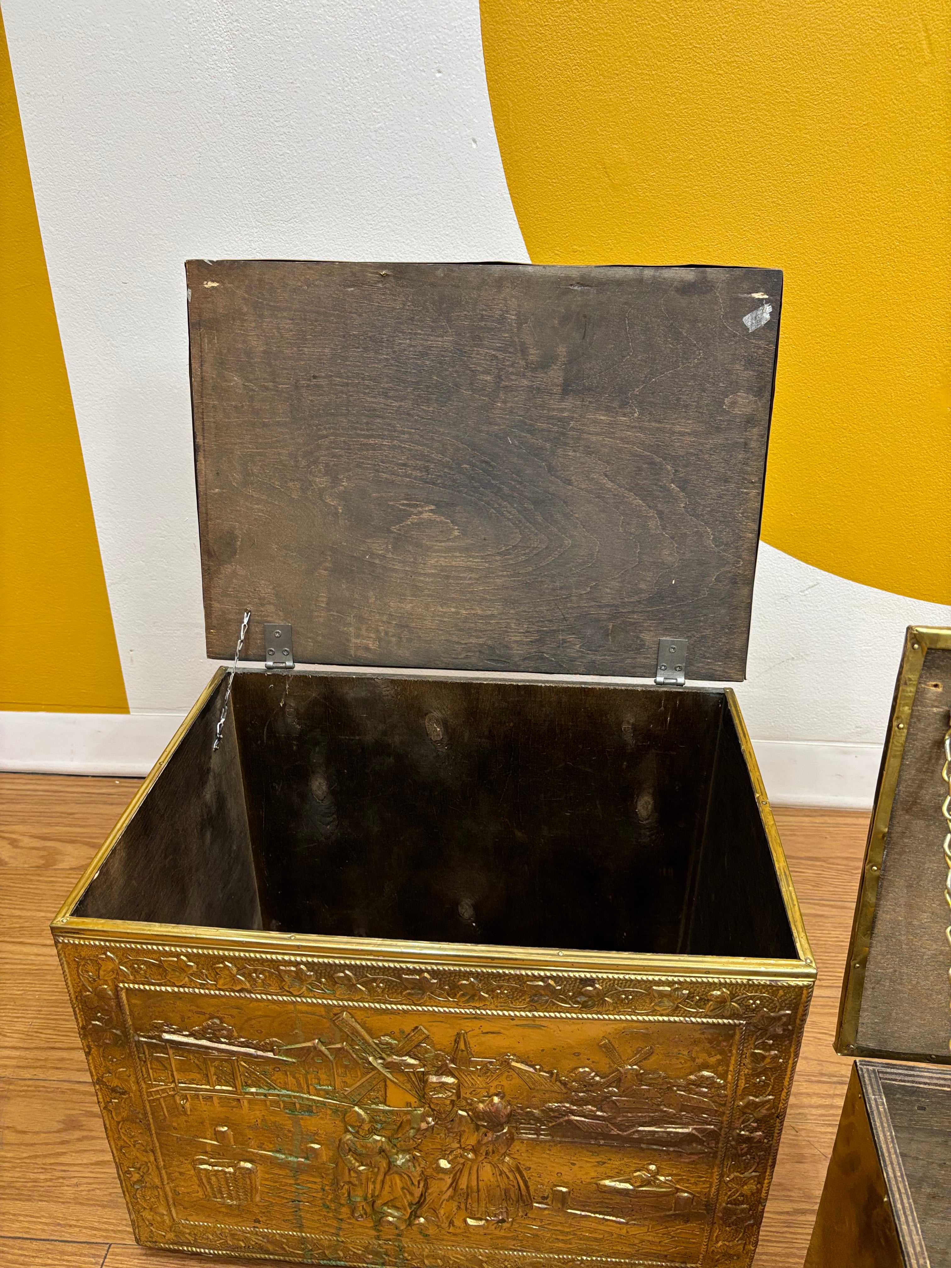 (2) Gold Tone Boxes