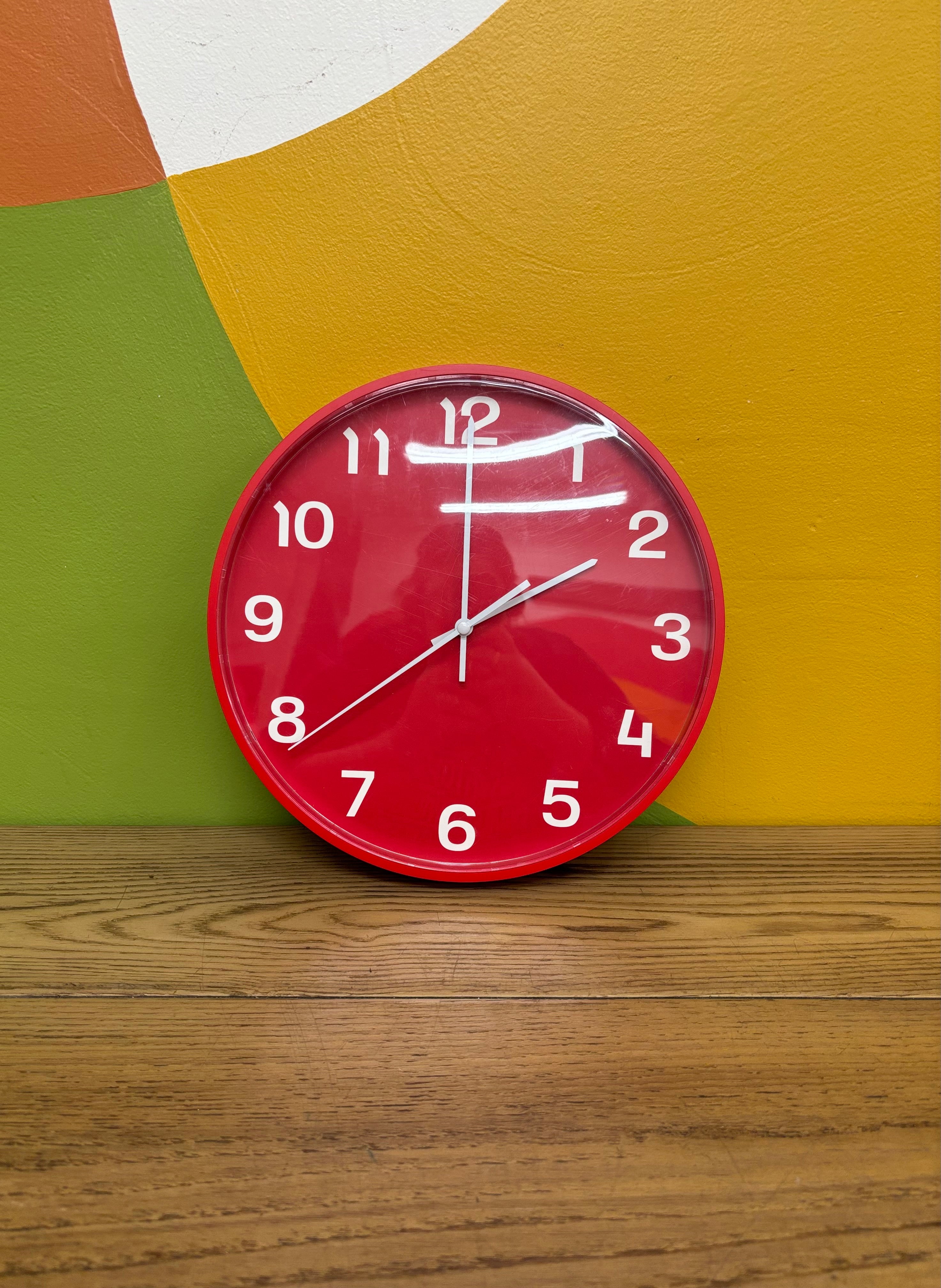 Red Wall Clock - IKEA