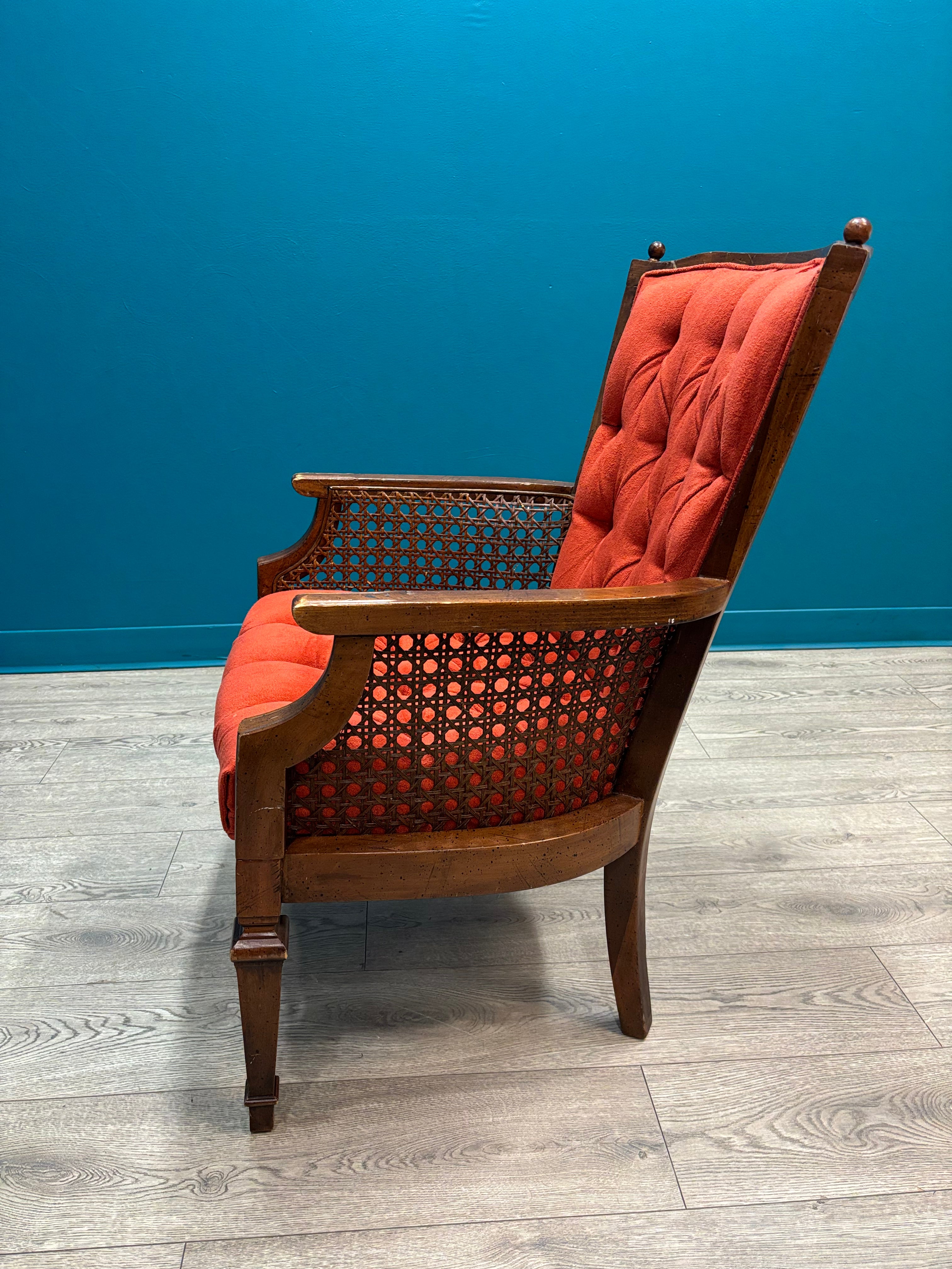 Red Tufted Armchair (4 available)