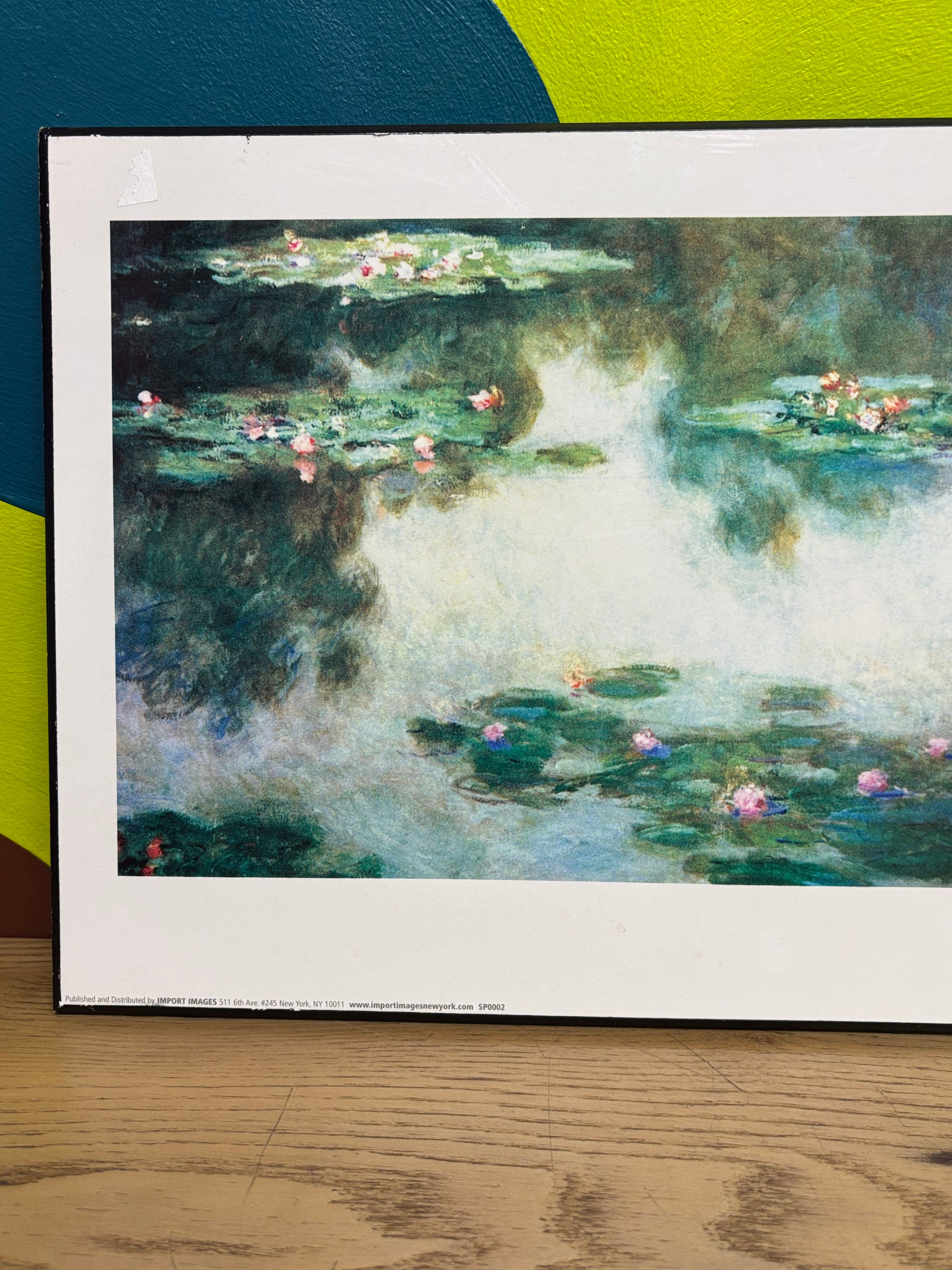 Claude Monet Art on Plaque