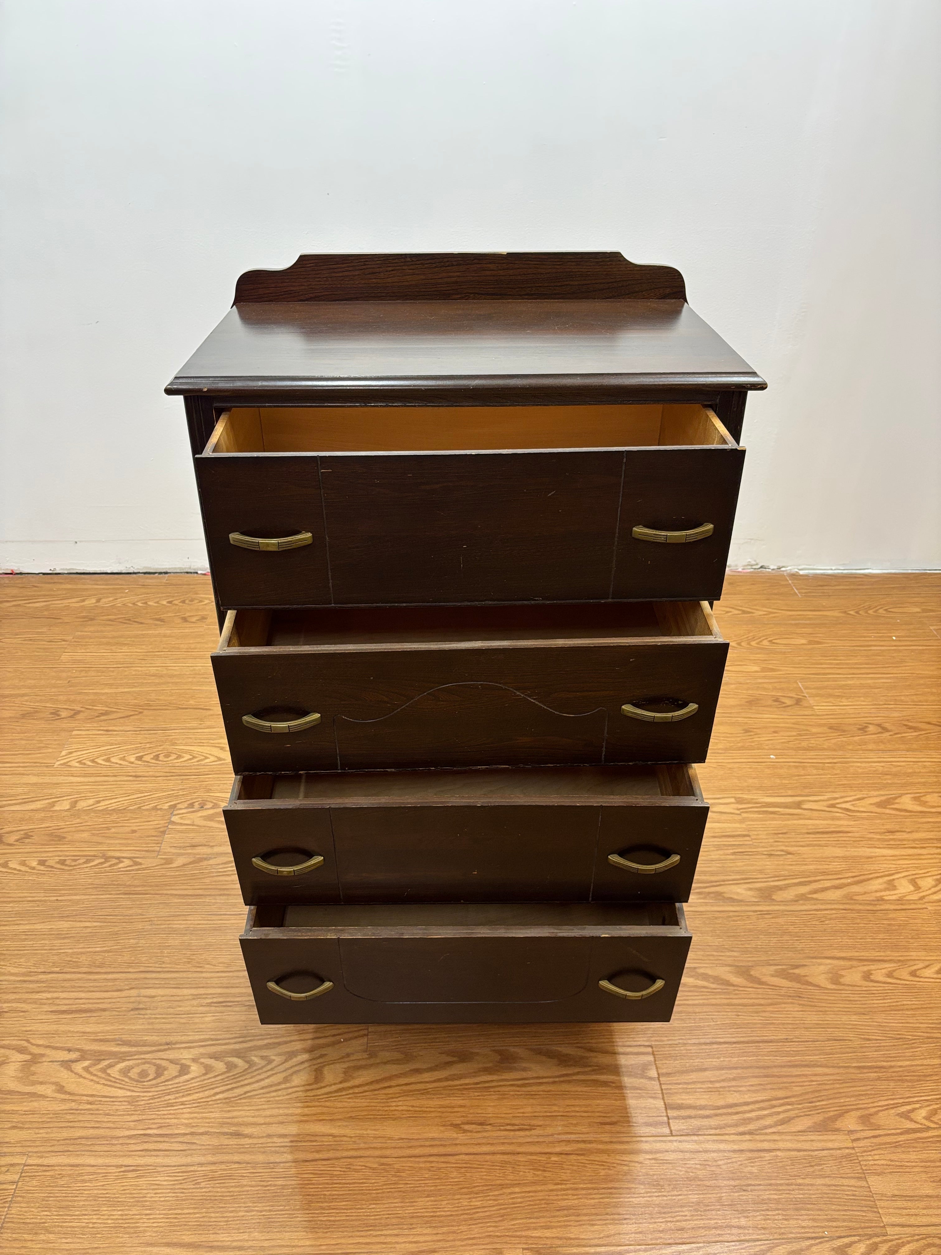 Wood 4 Drawer Dresser