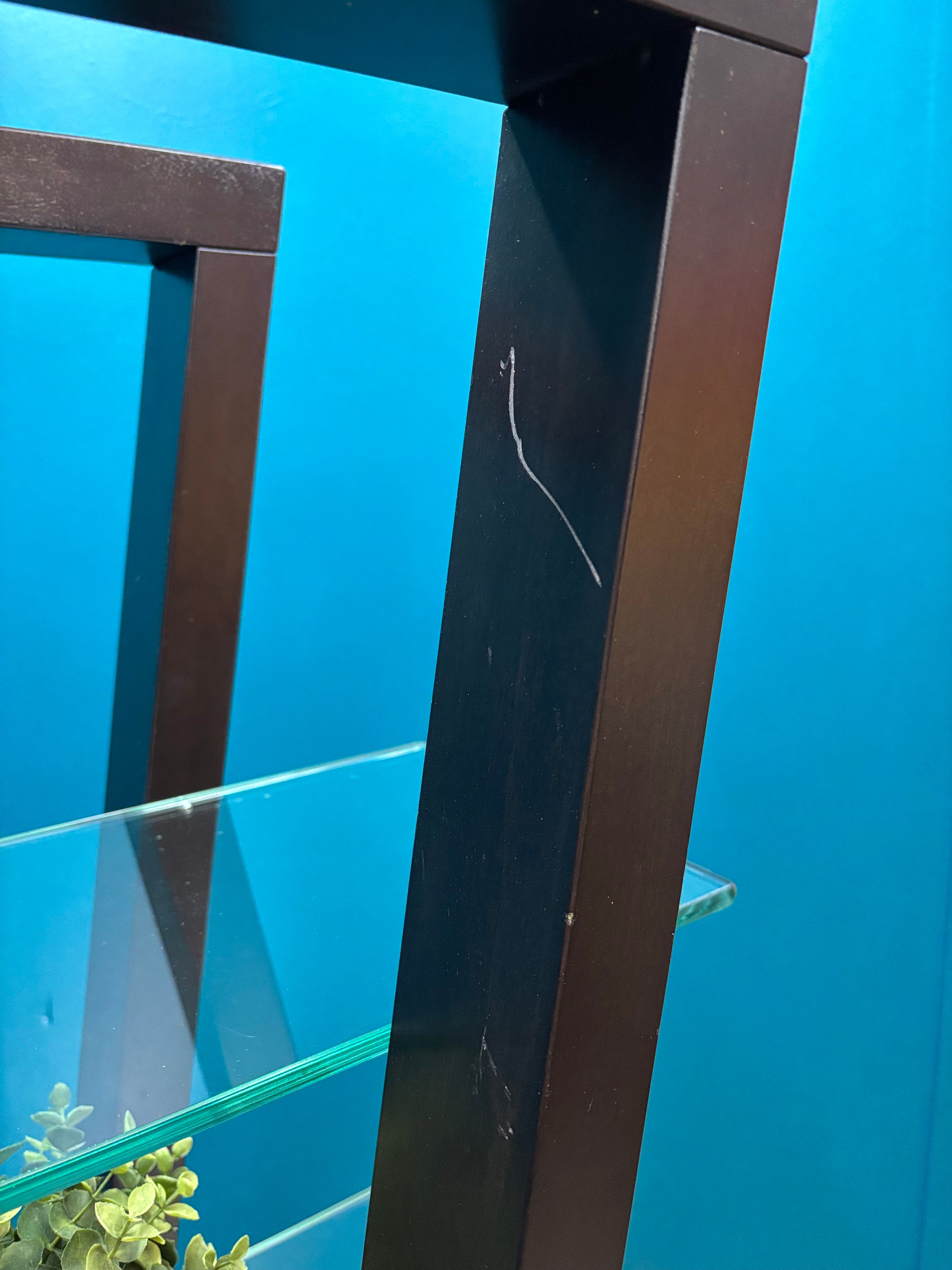 Black Glass Display Shelf