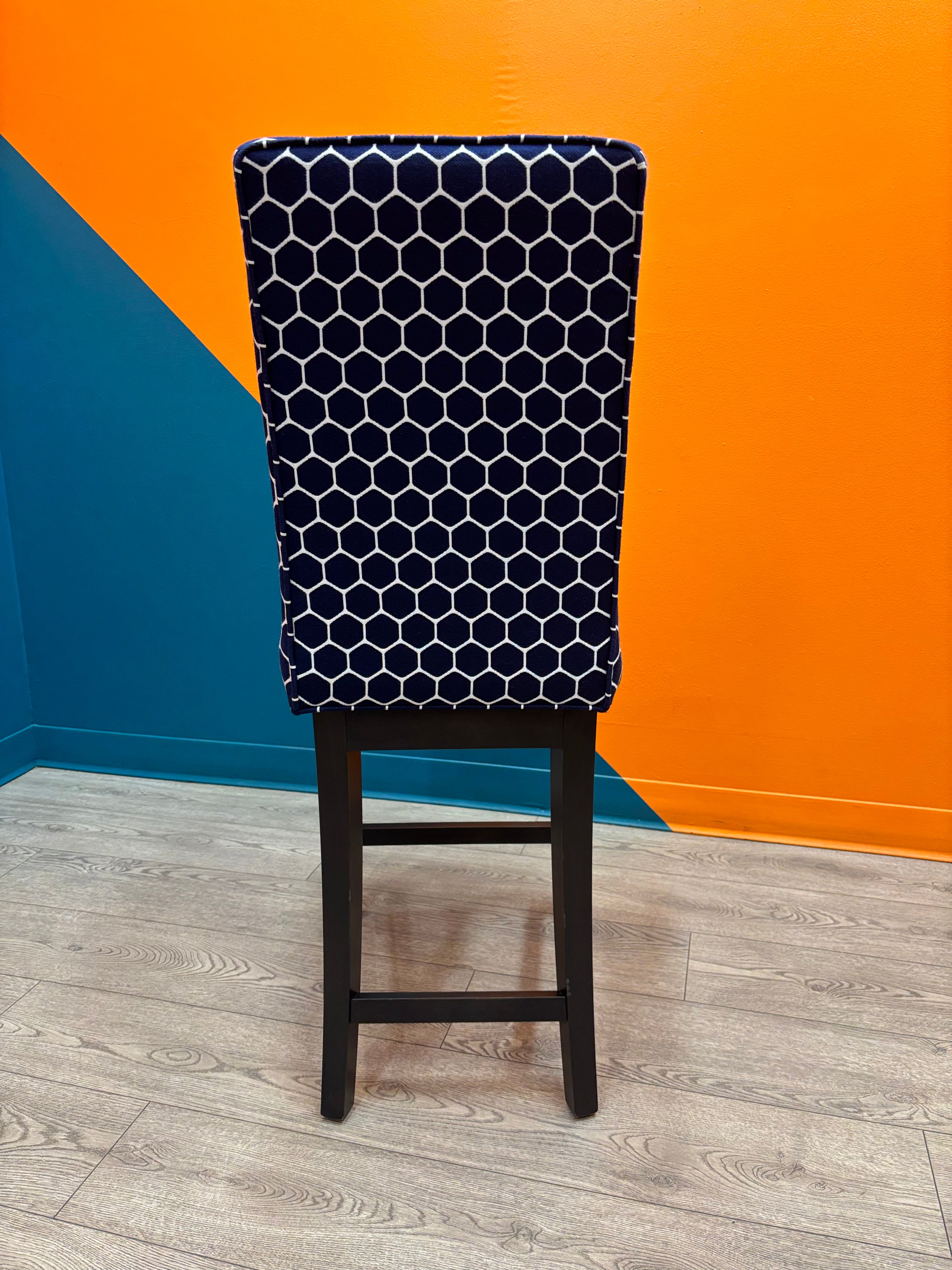 Rotating Blue Dining Room Chair