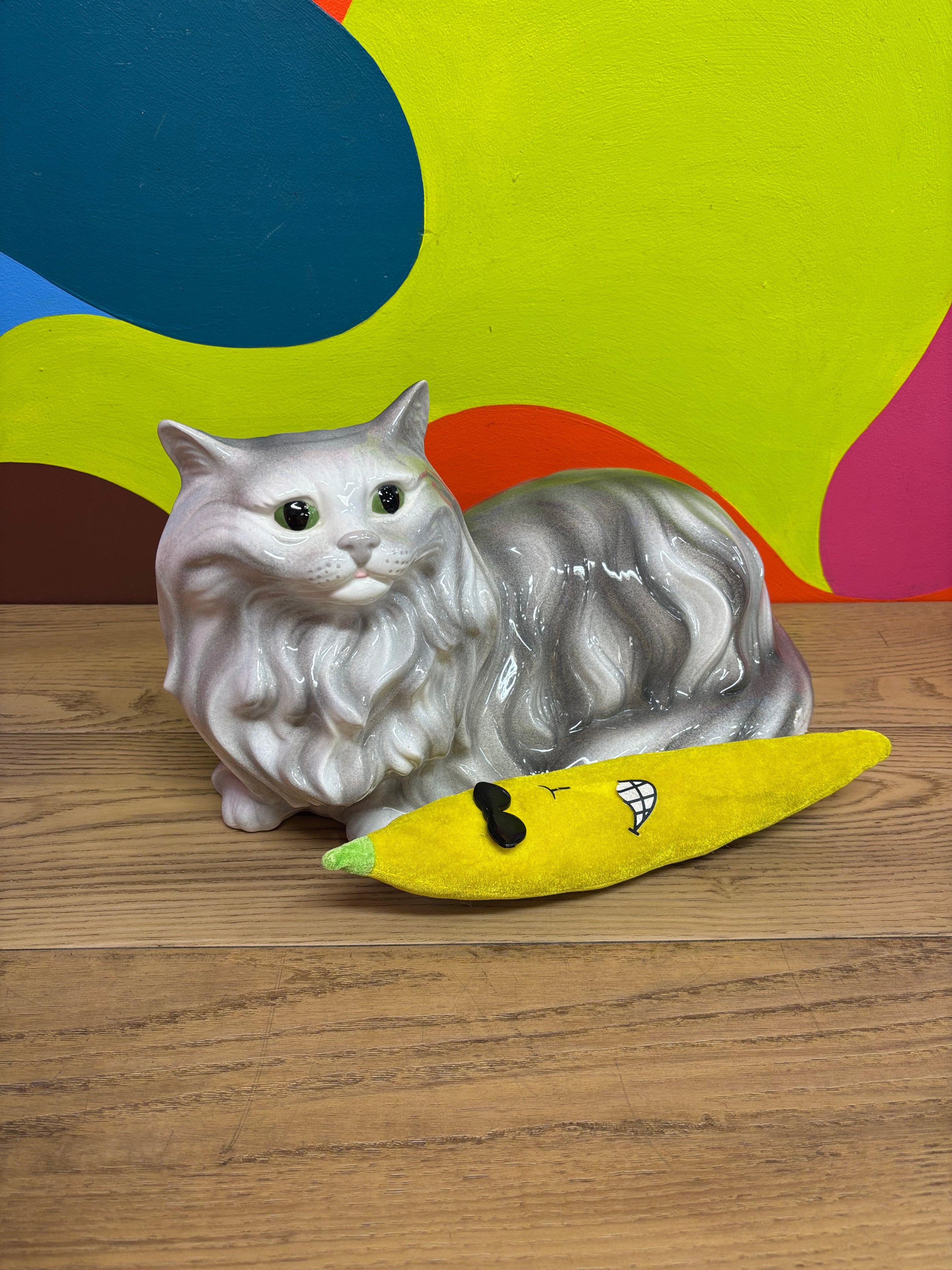Ceramic Persian Cat Statue