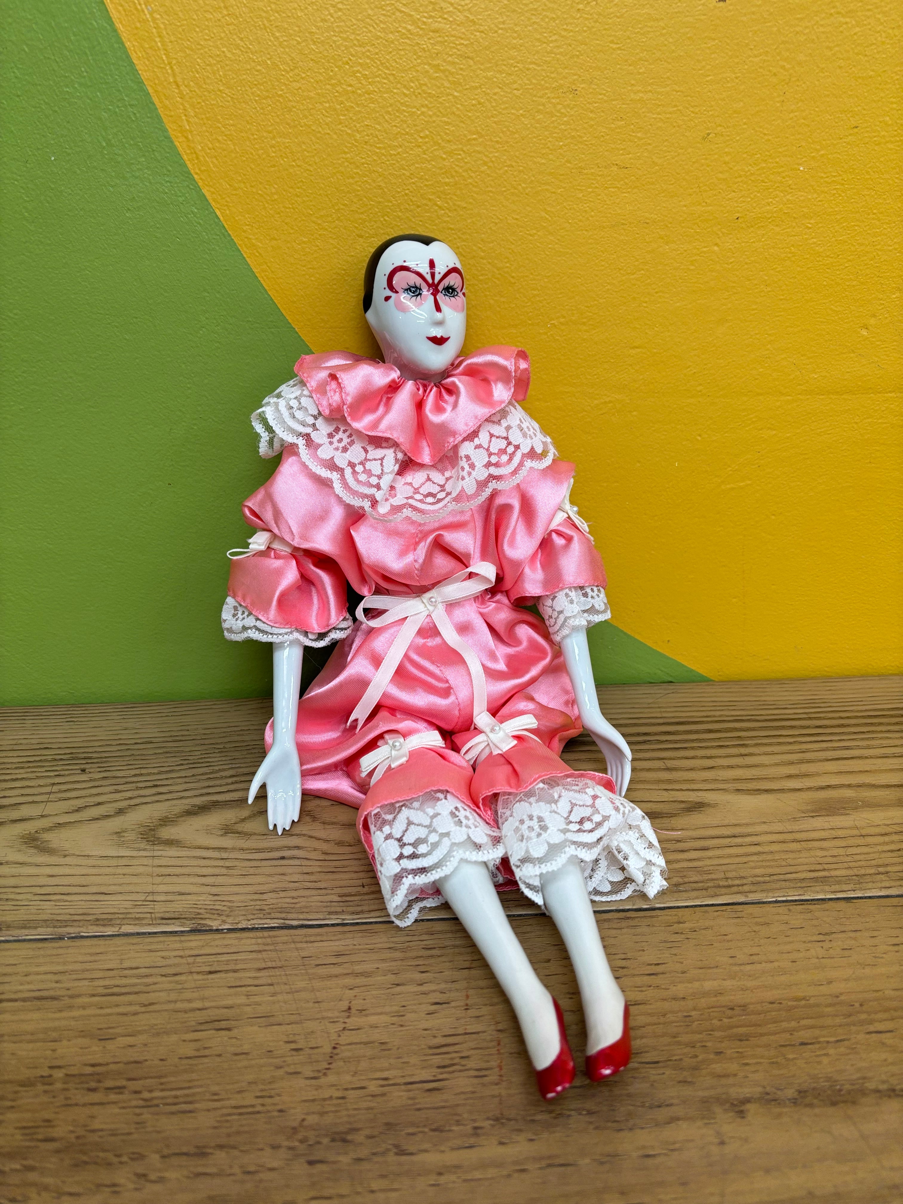 Porcelain Pierrot Doll