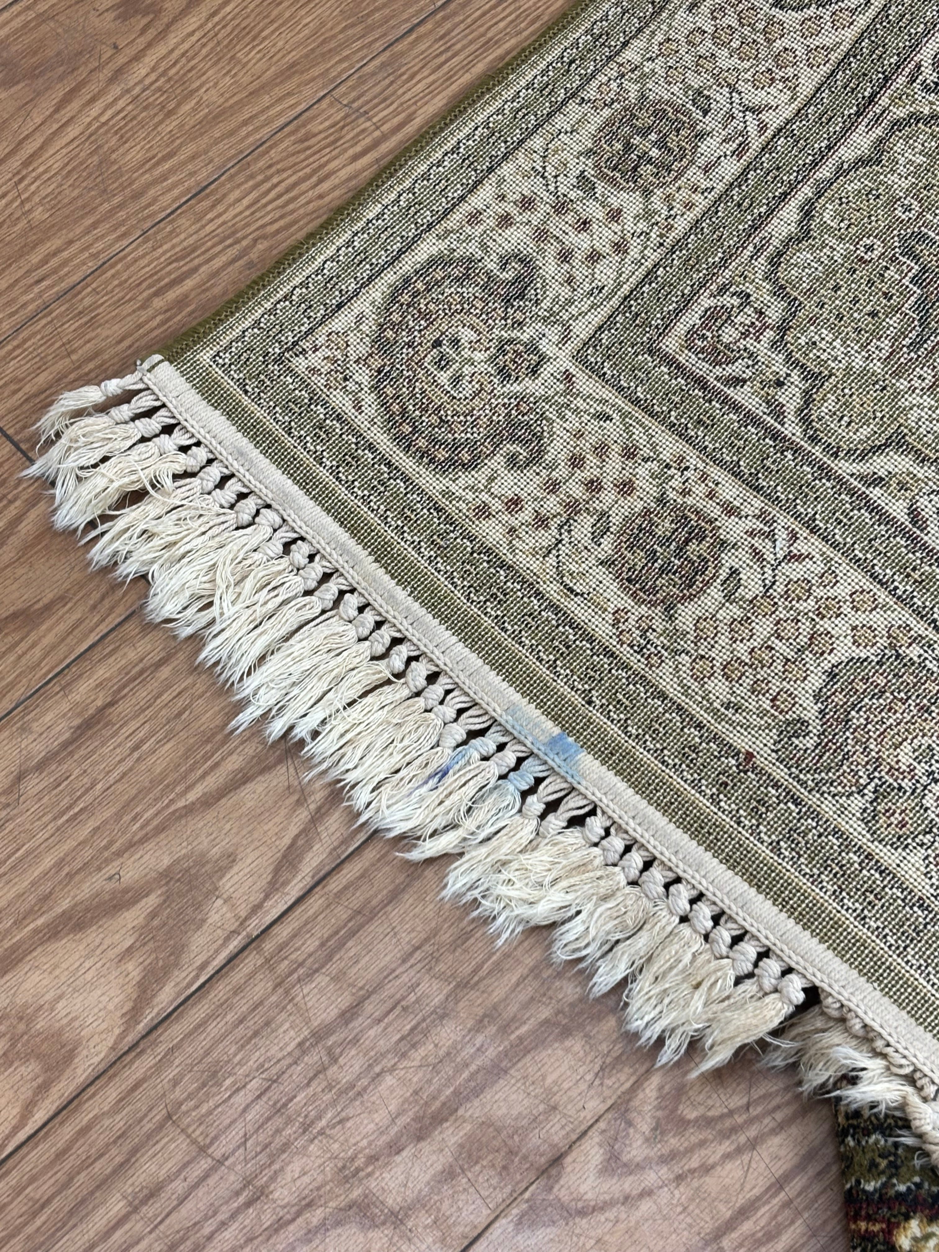 Green Grid Rug
