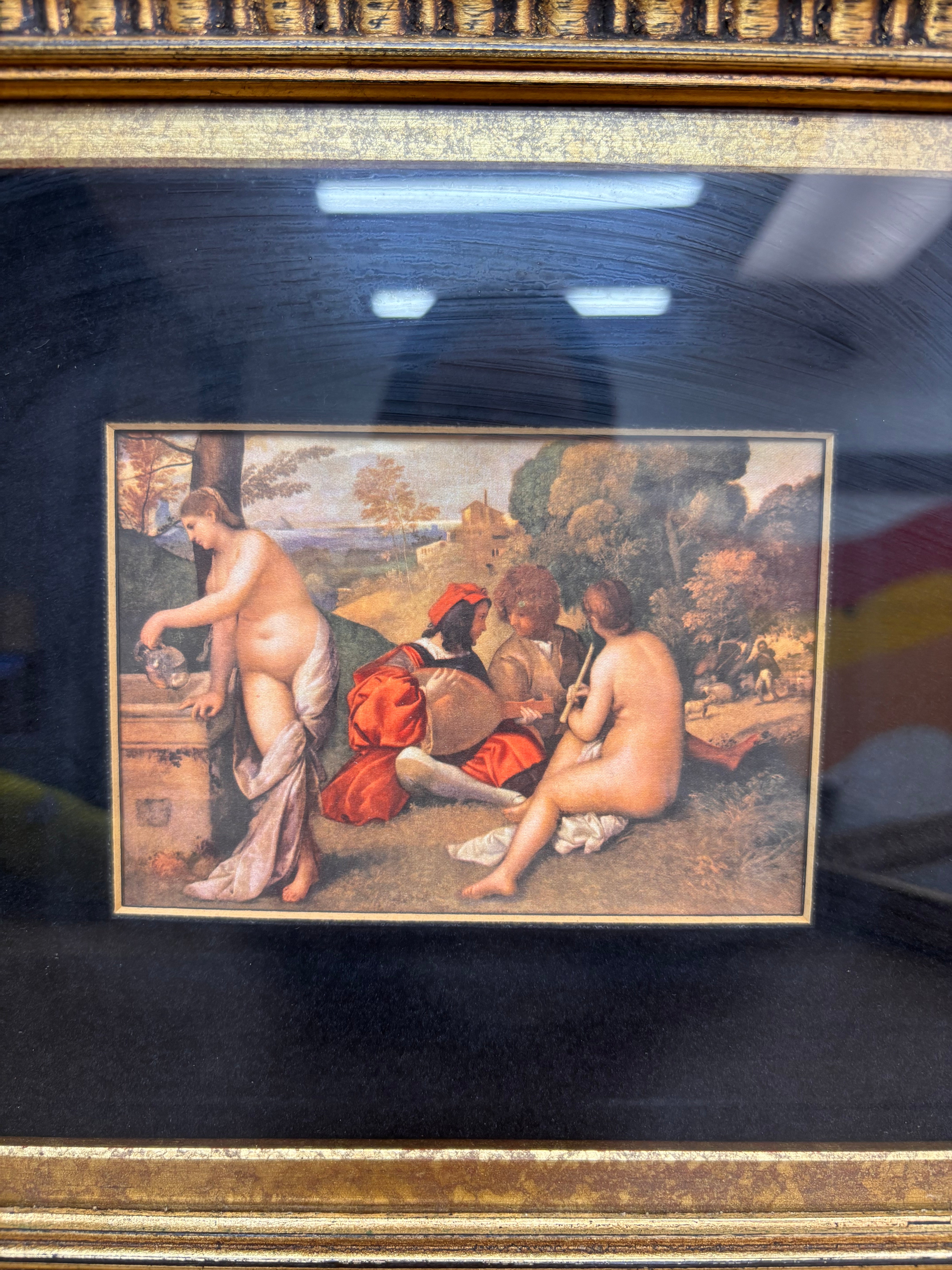 Set of 2 Gold Framed Art