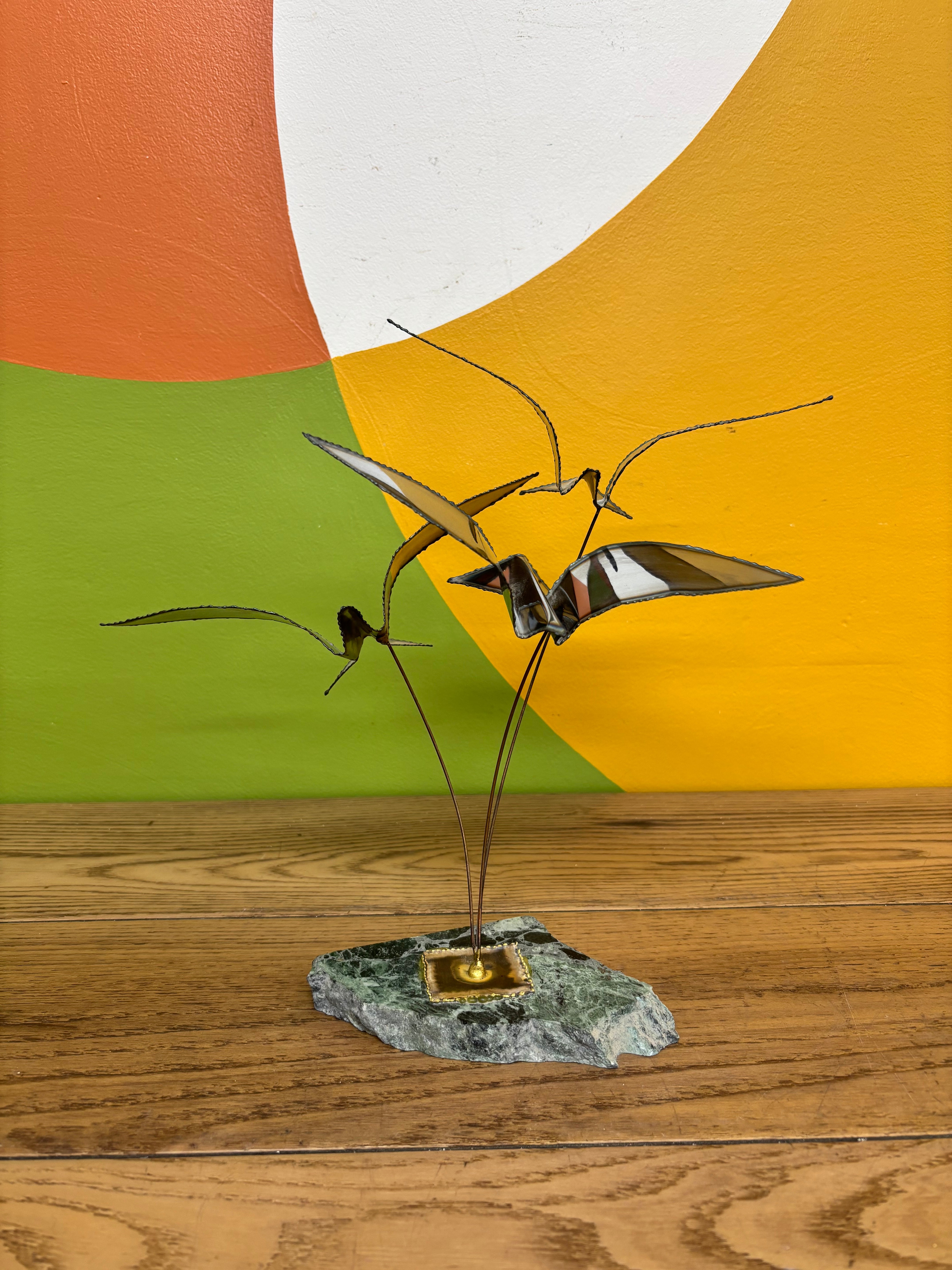 Metal Bird Sculpture