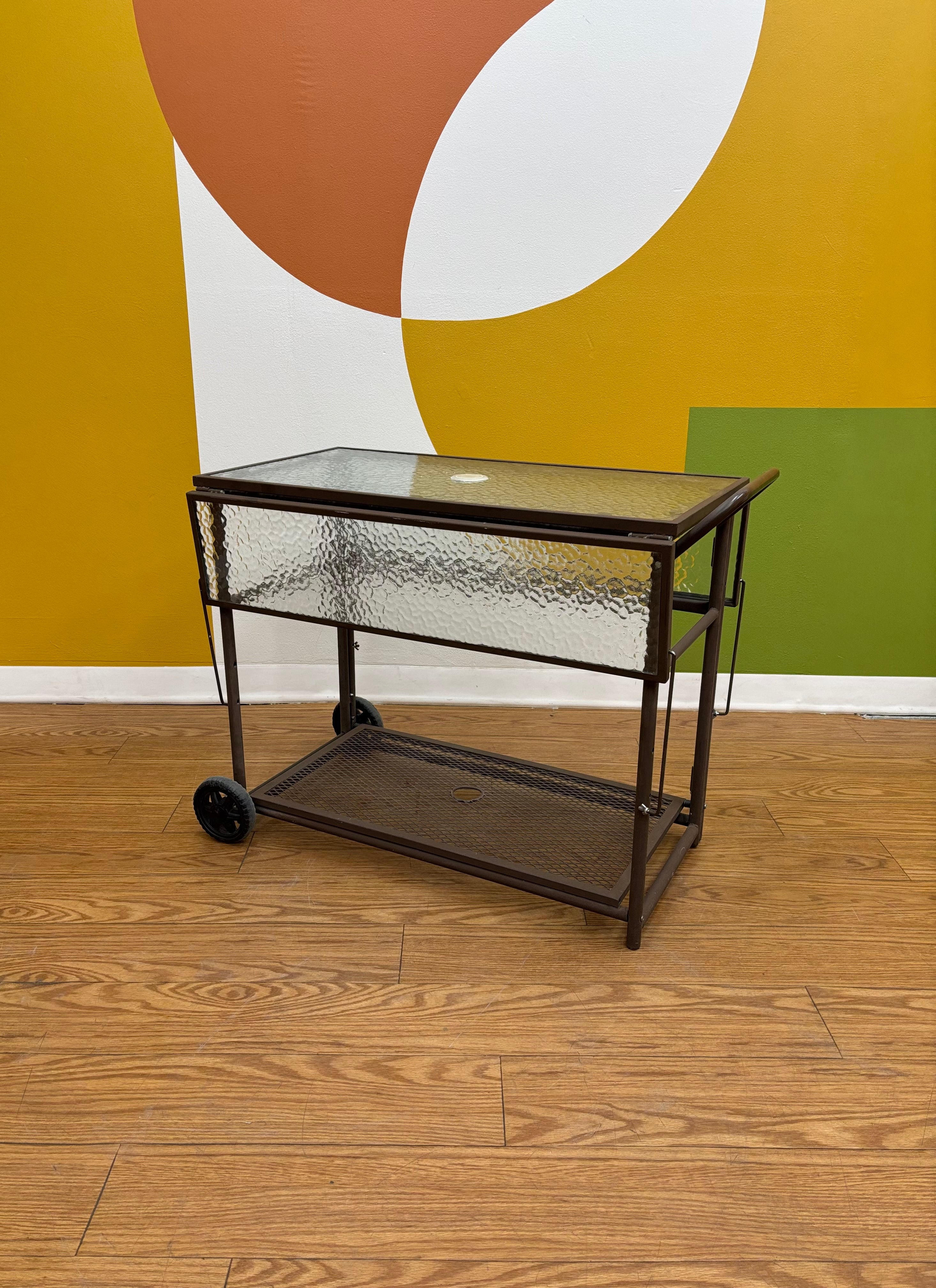 Rolling Glass Cart