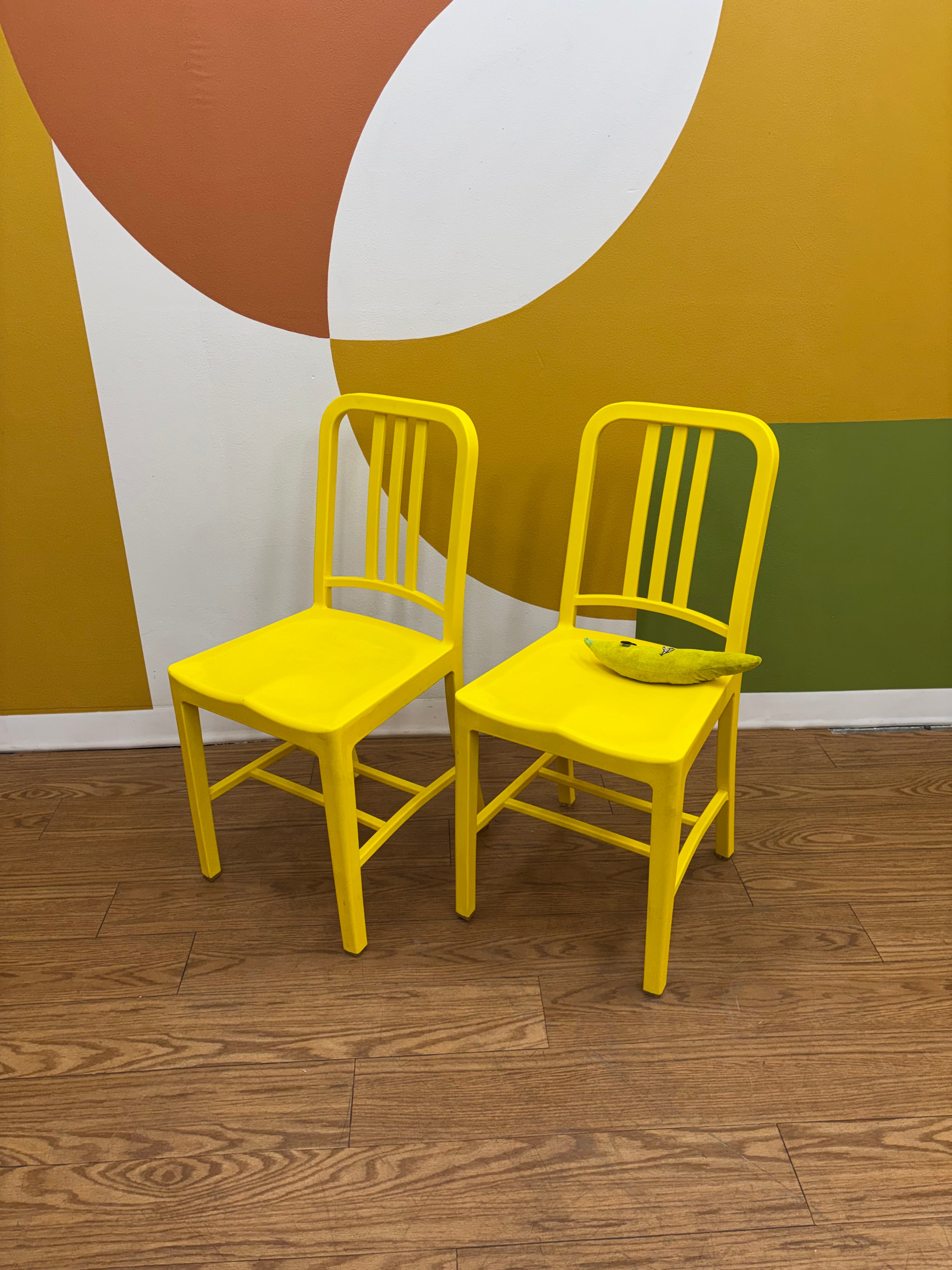 (2) Yellow Chairs