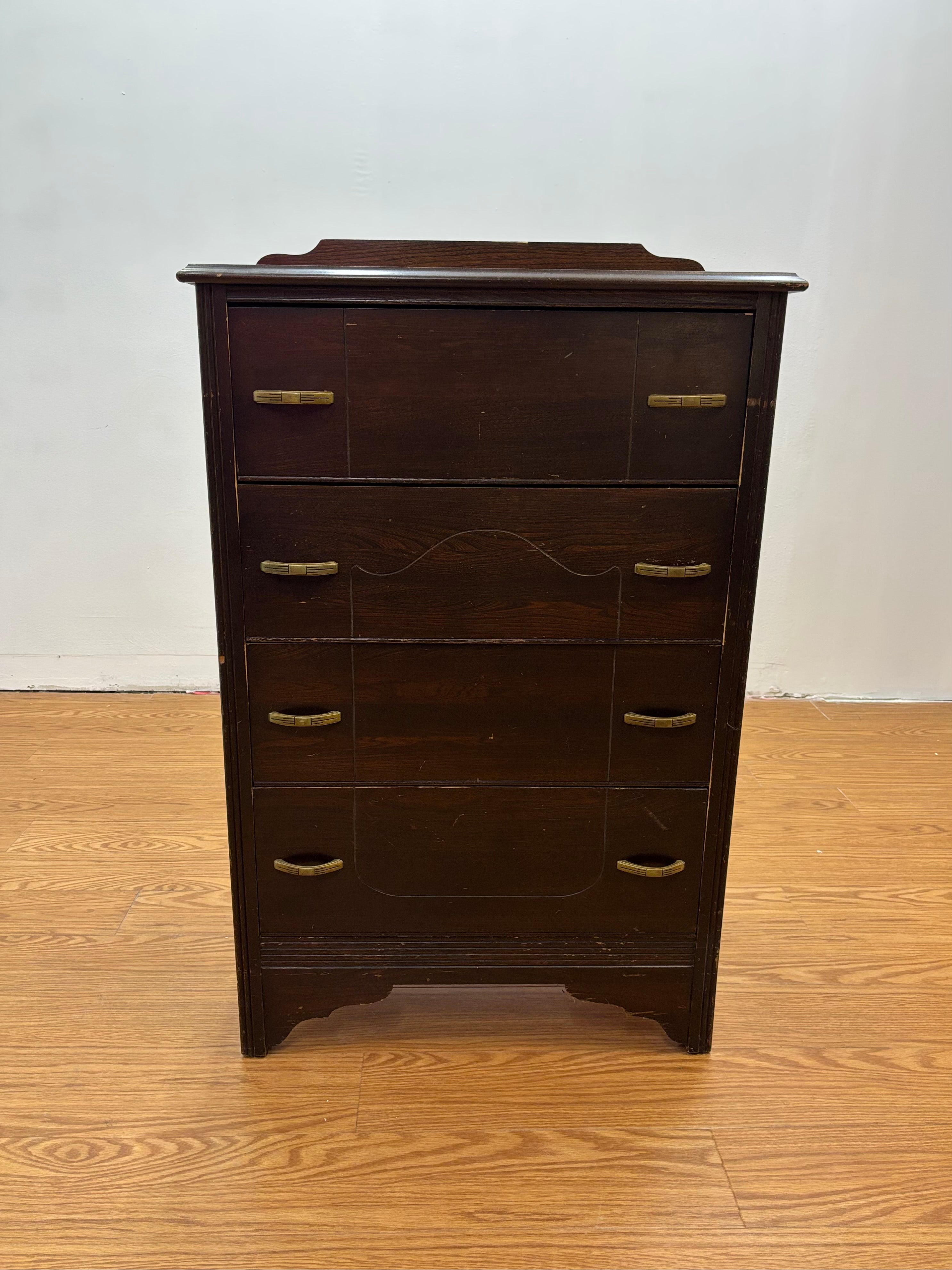 Wood 4 Drawer Dresser