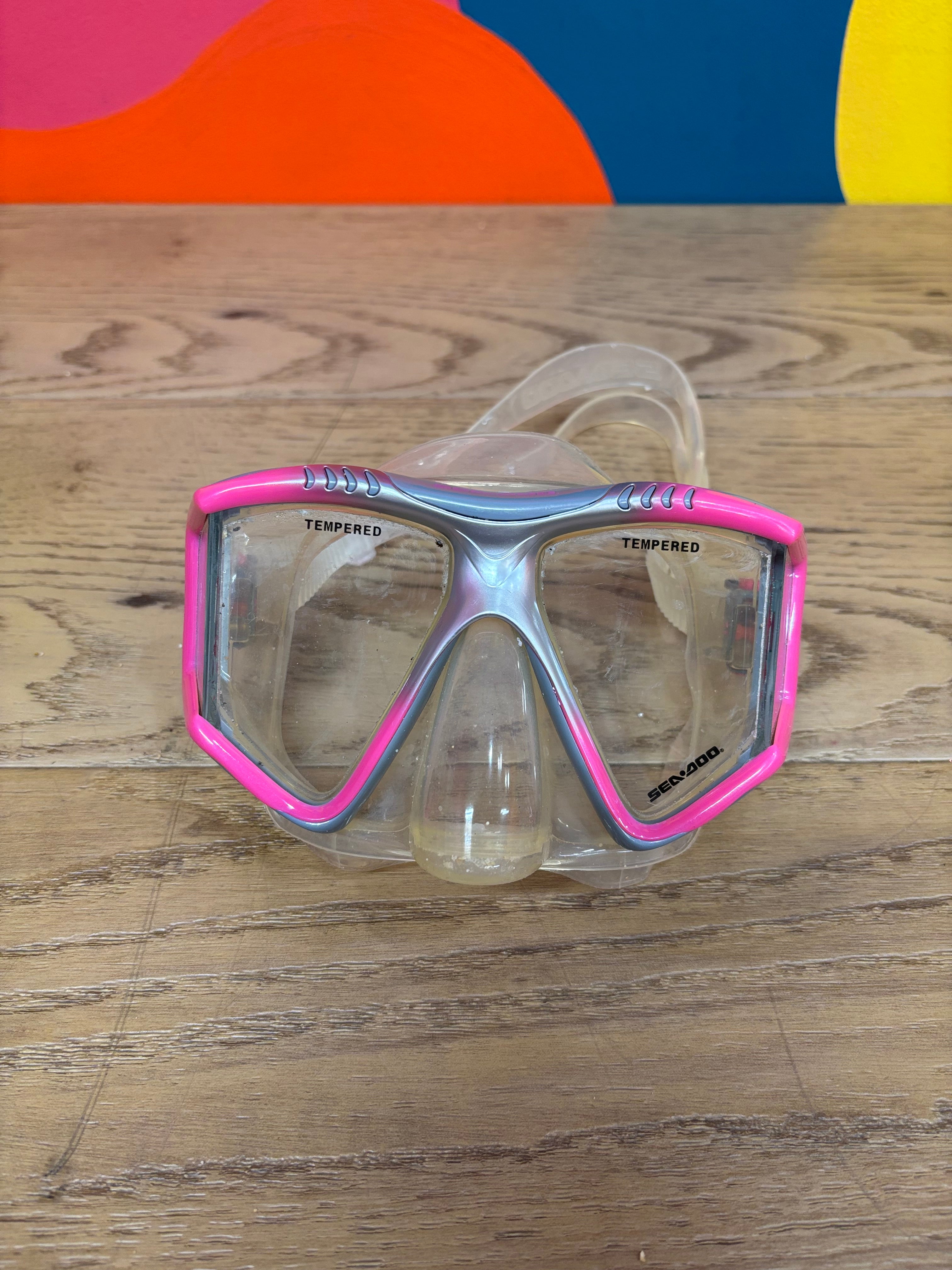 Pink Seadoo Snorkel Set (Women's Size 5-9.5)