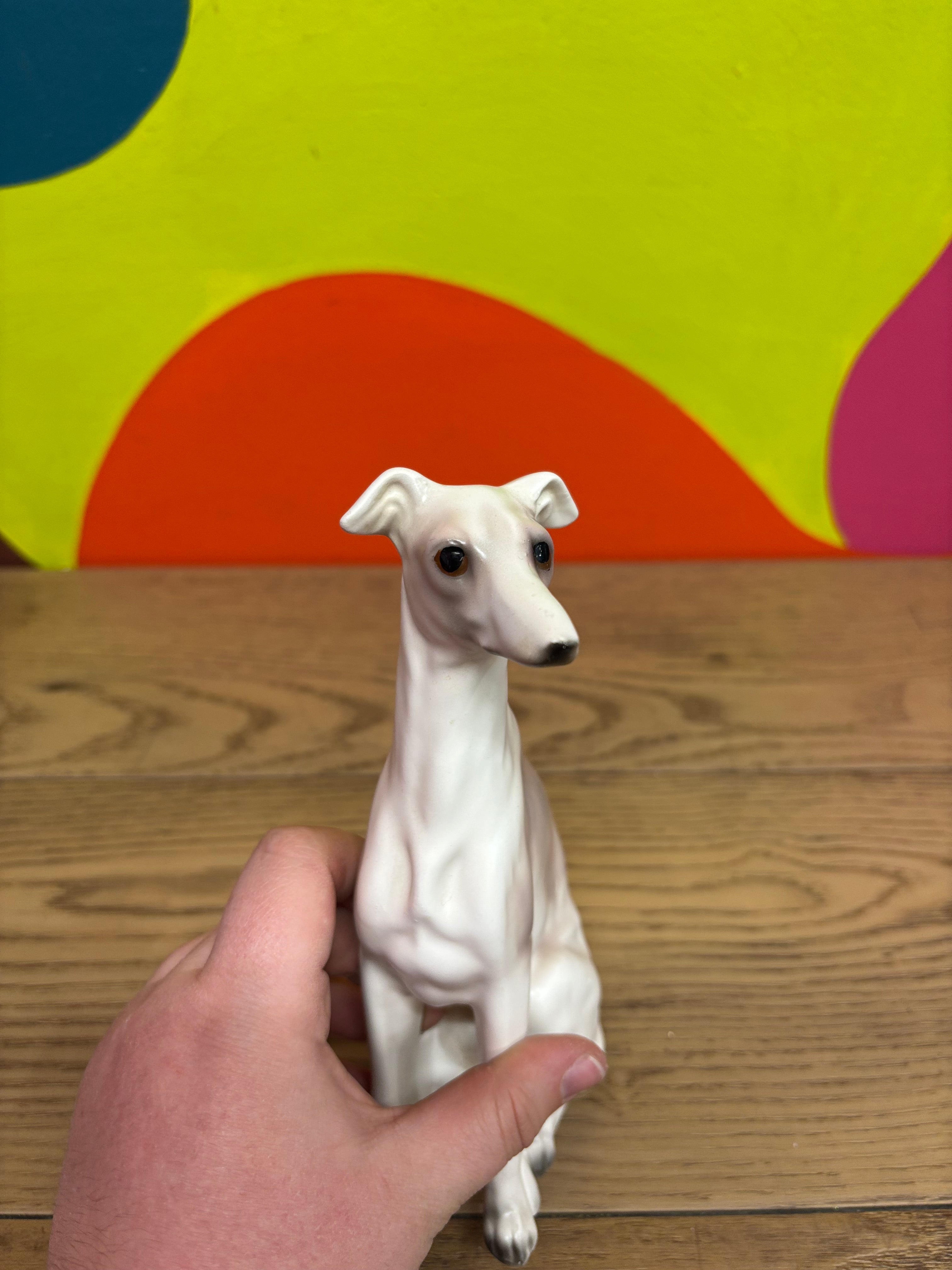 Porcelain Greyhound Figurine