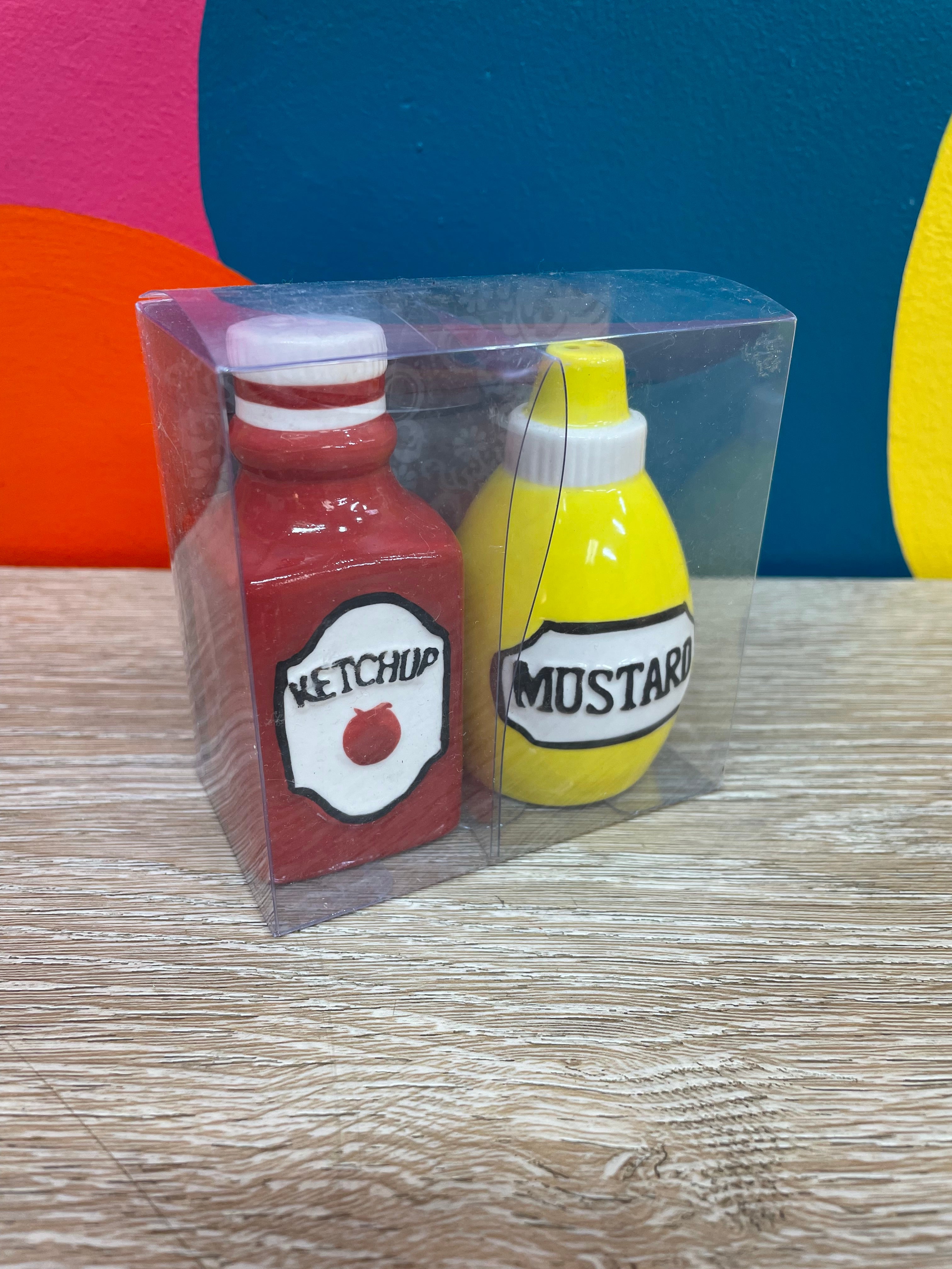 Ketchup & Mustard Salt & Pepper Shakers