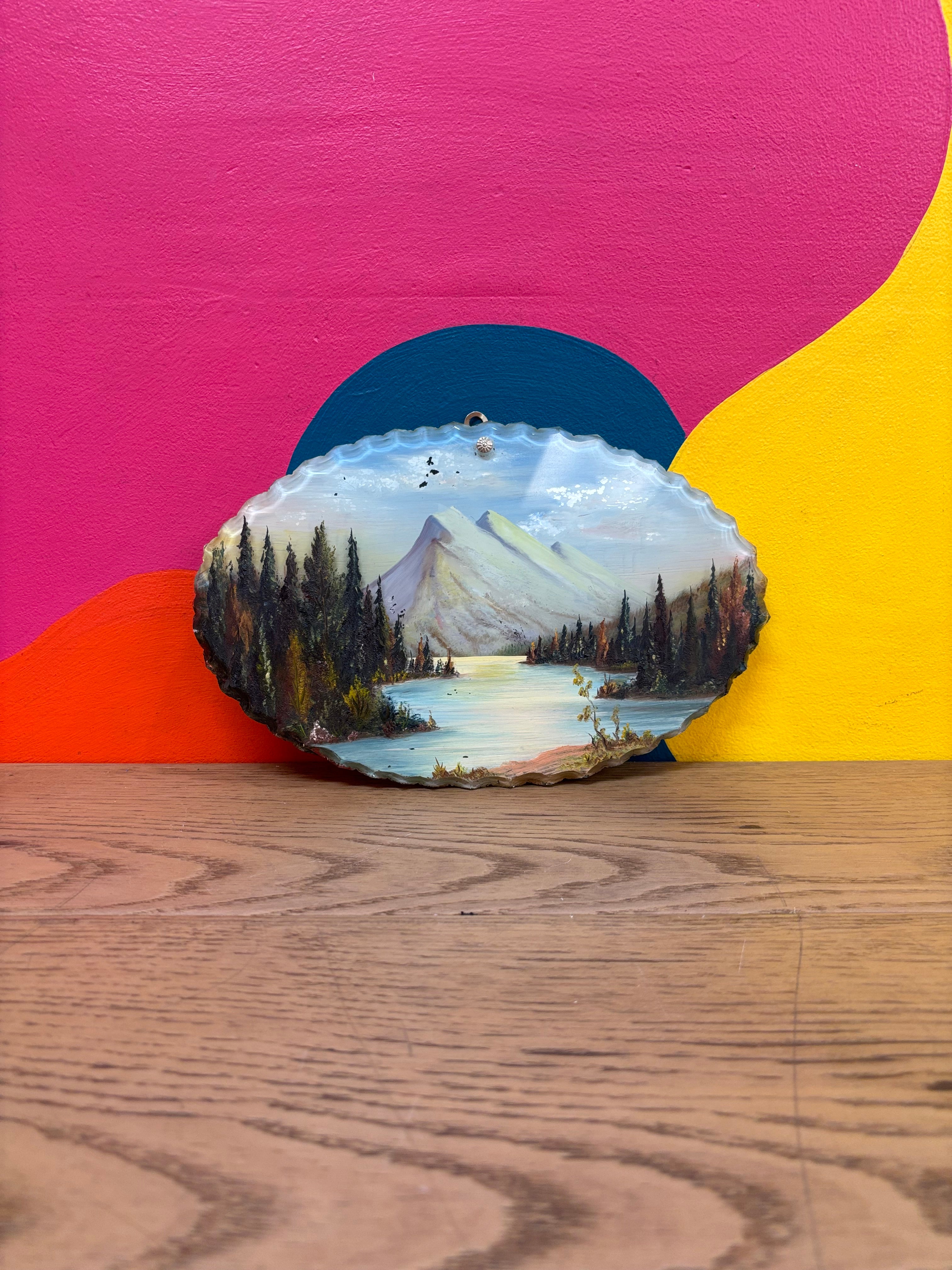 Mountain Painting on Glass #2