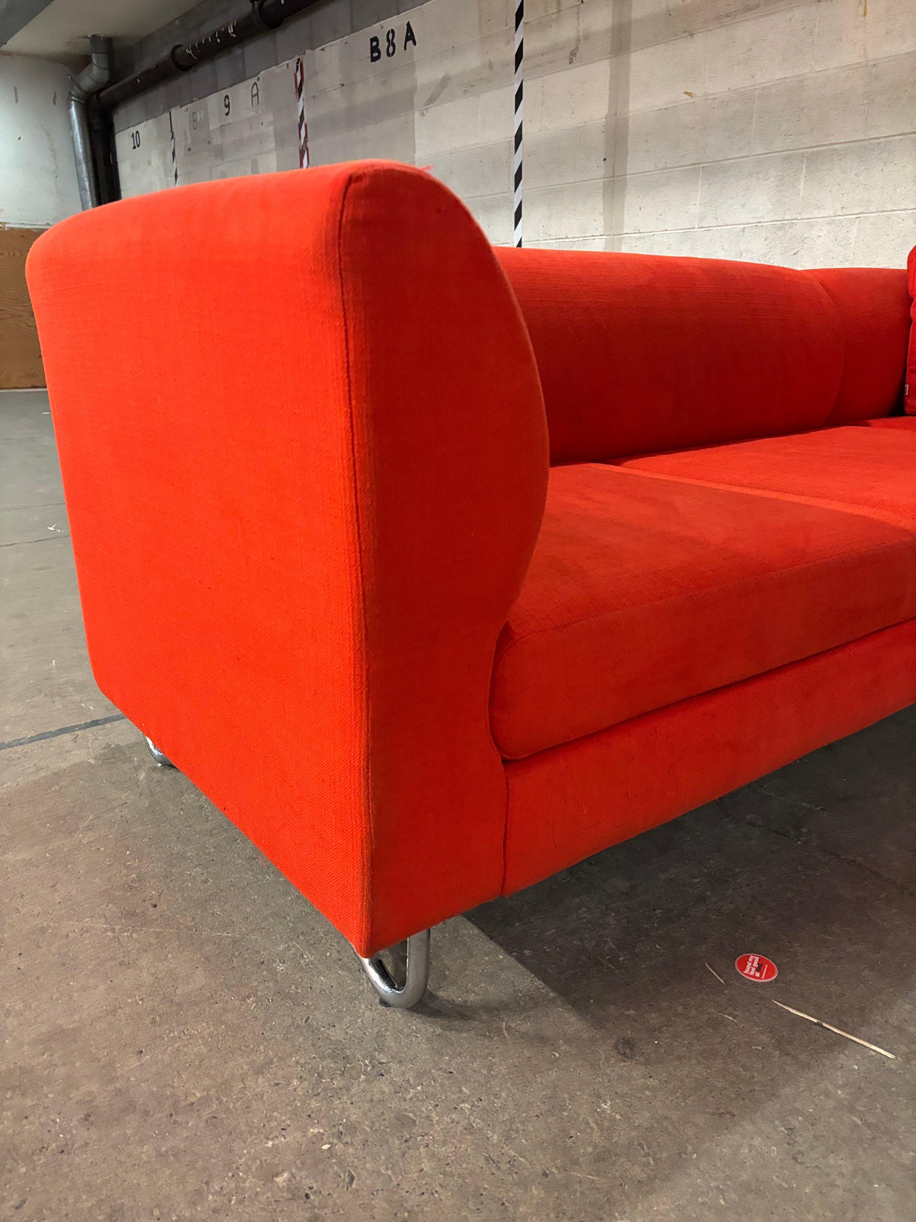 Orange 2 Piece Sectional (EQ3)