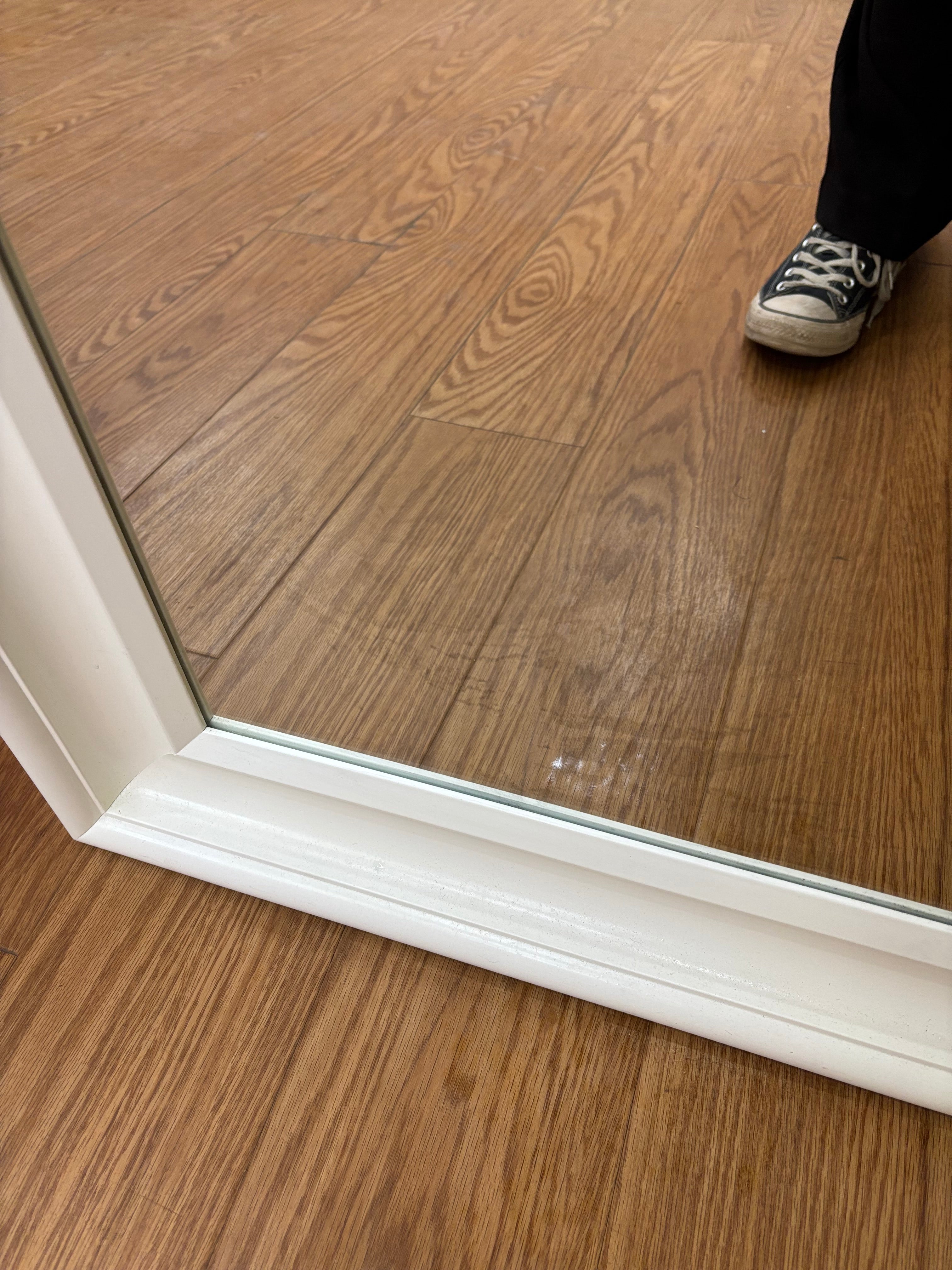 White Floor Mirror