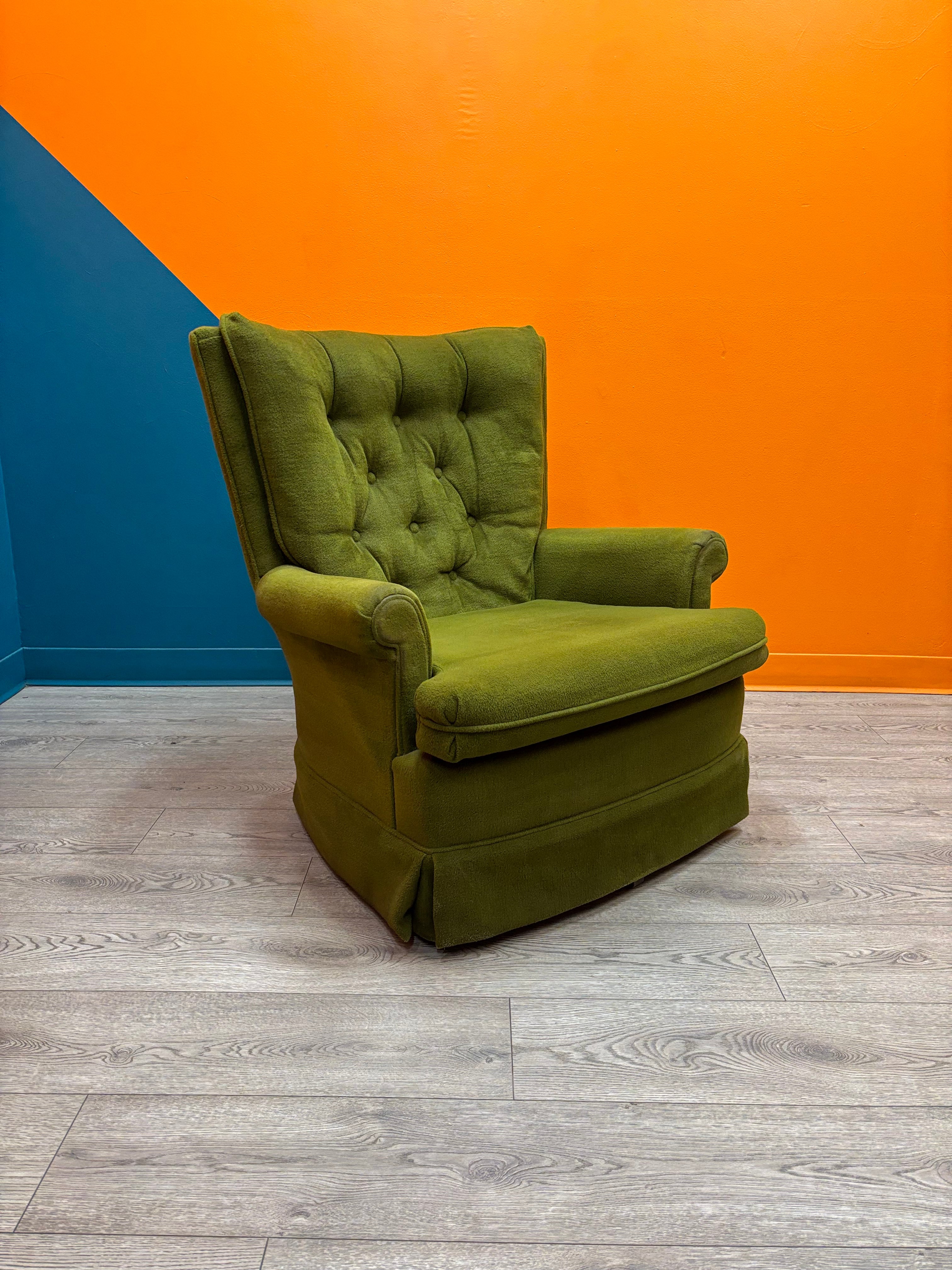 Olive Green Armchair