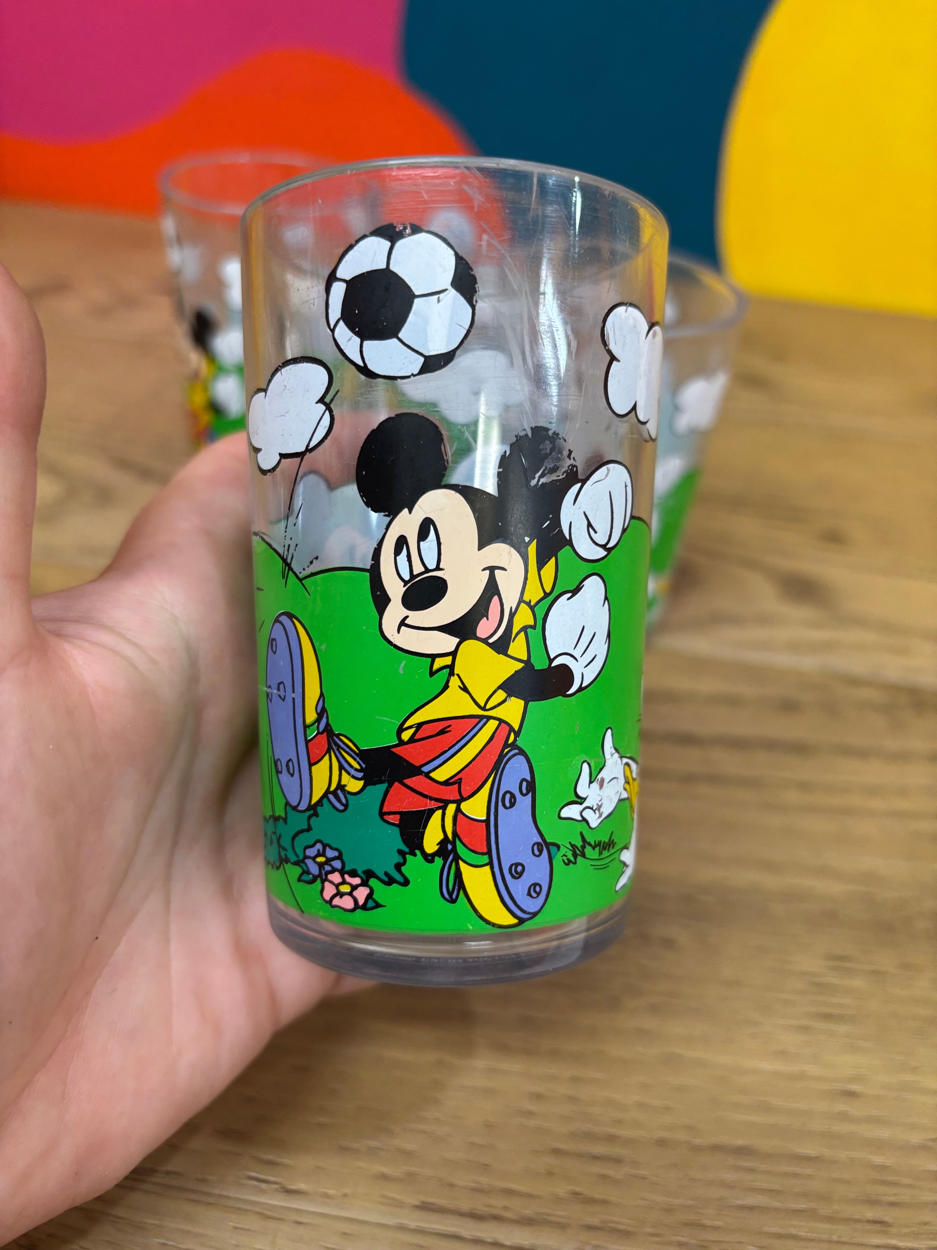 (4) Plastic Mickey Mouse Cups