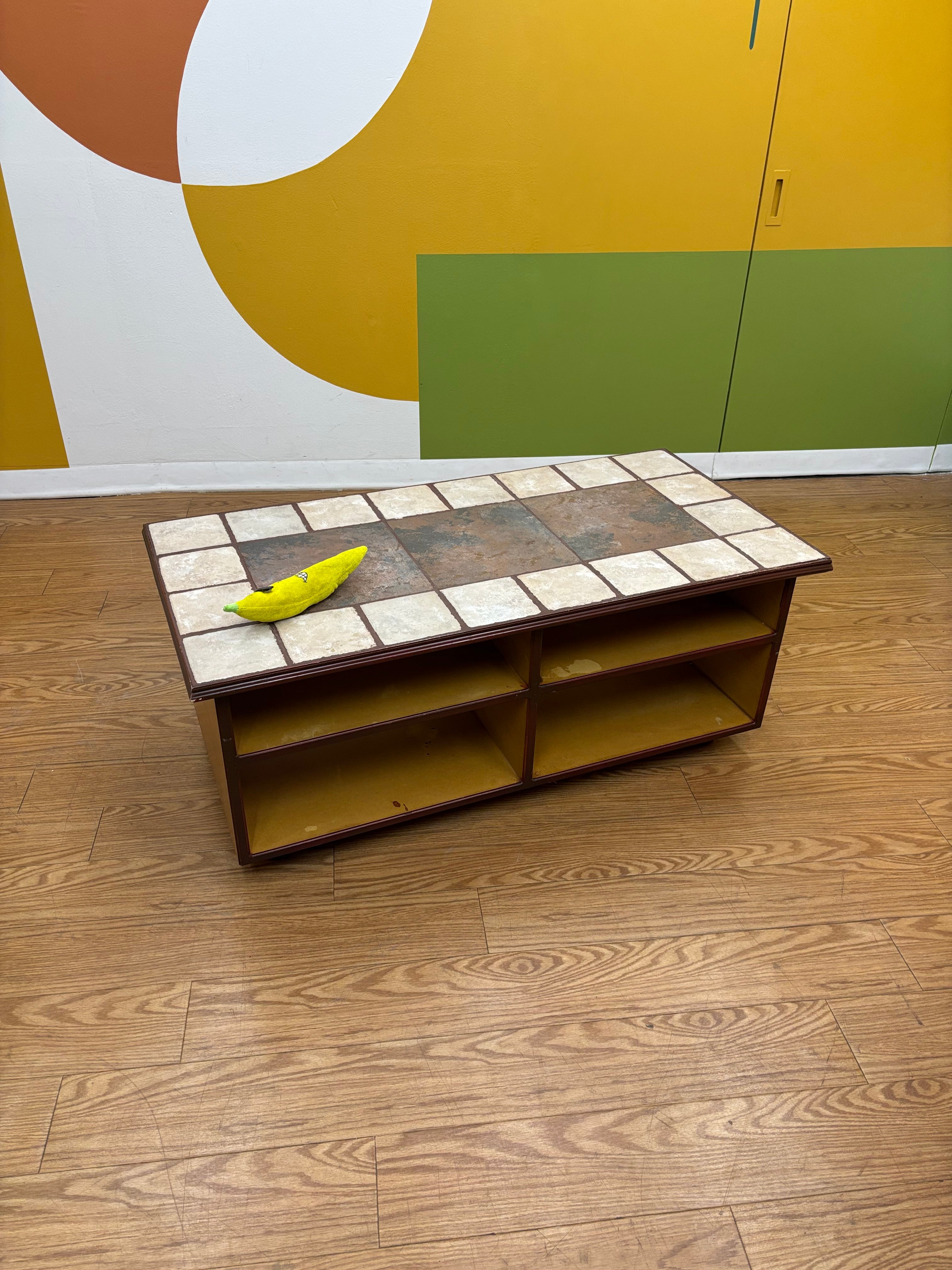 Tile Wood Coffee Table