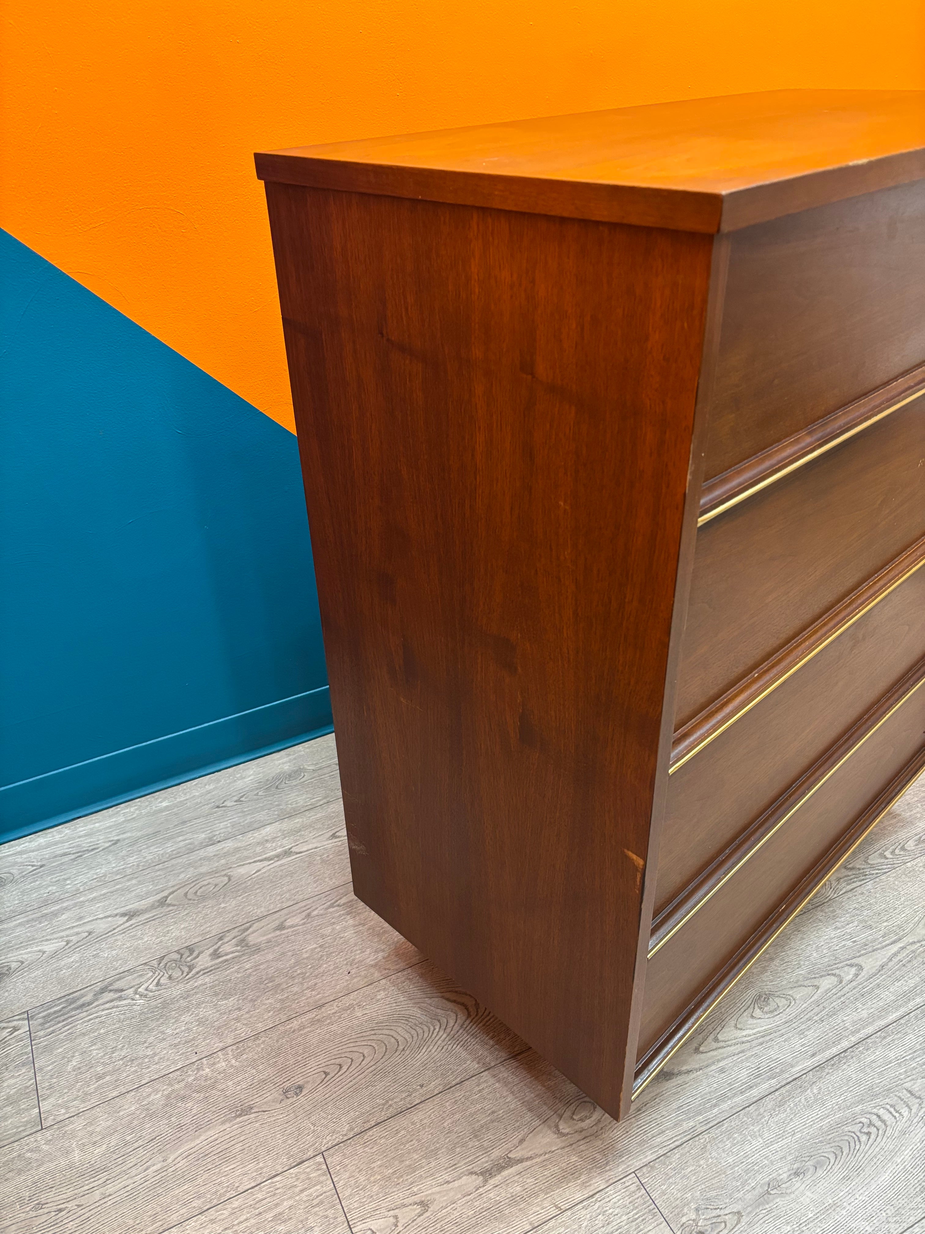 Pepplers Wood Dresser with Gold Detailing