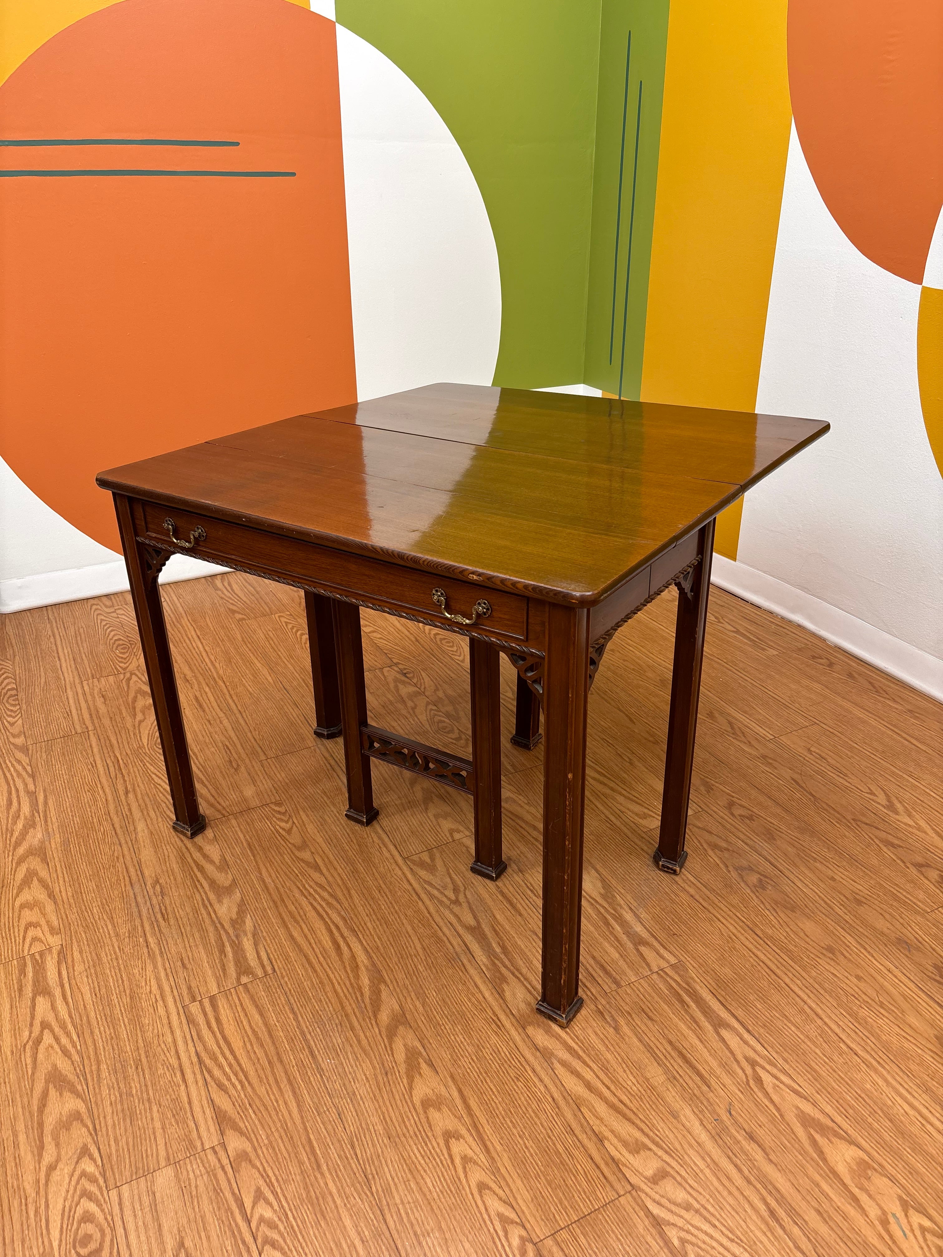 Wood Drop Leaf Dining Table