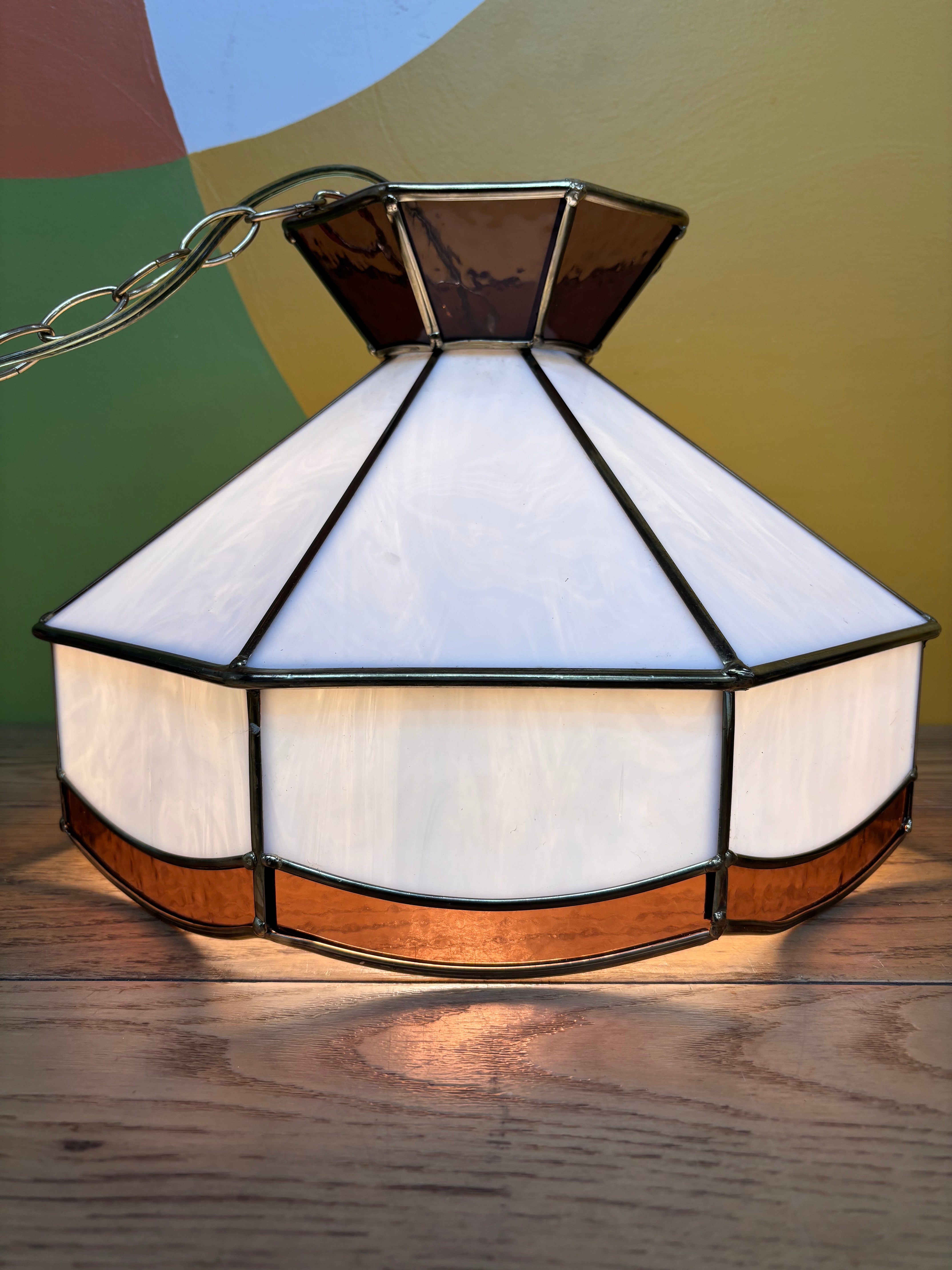 Stained Glass Swag Lamp