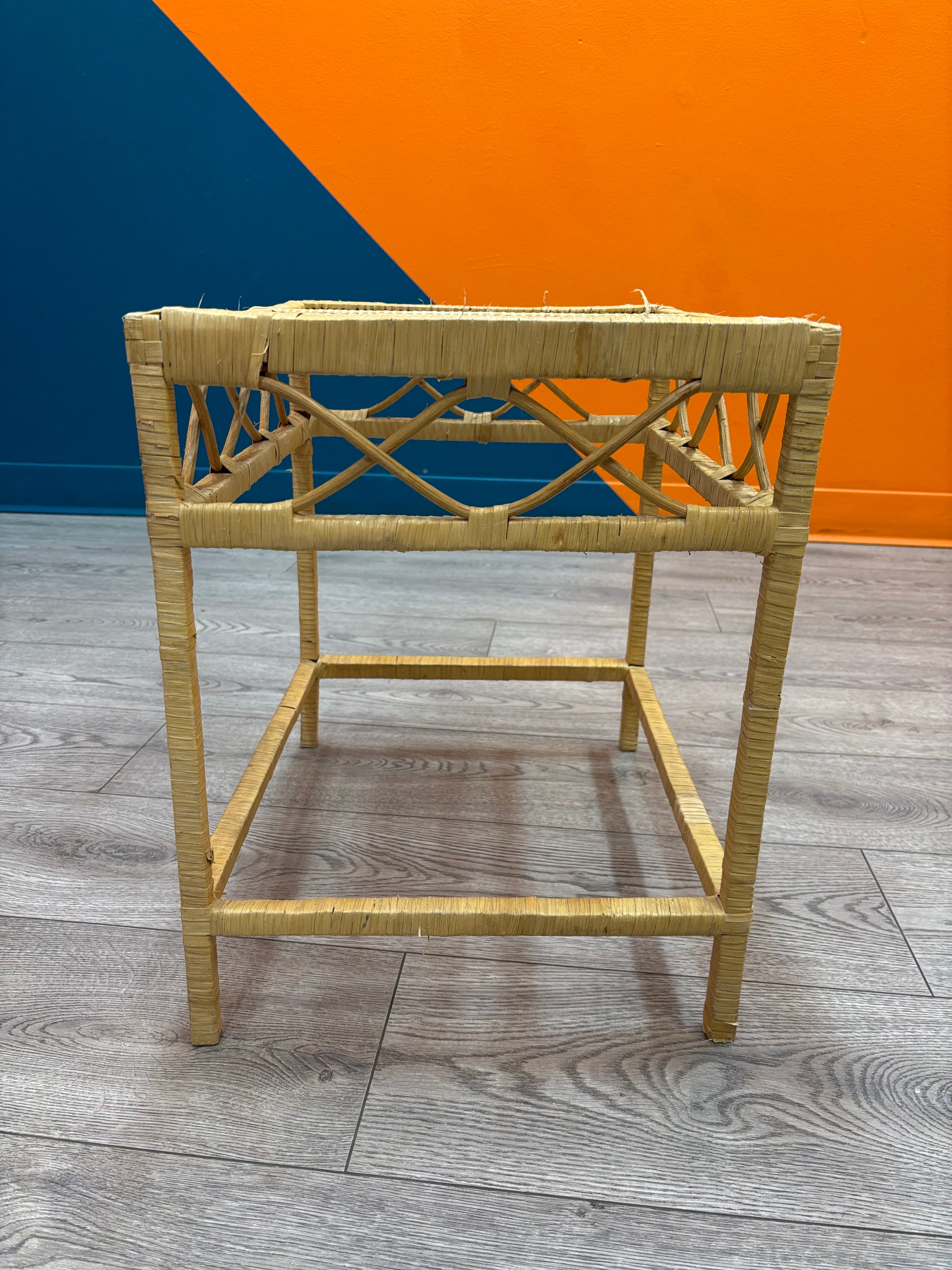 Wicker Side Table