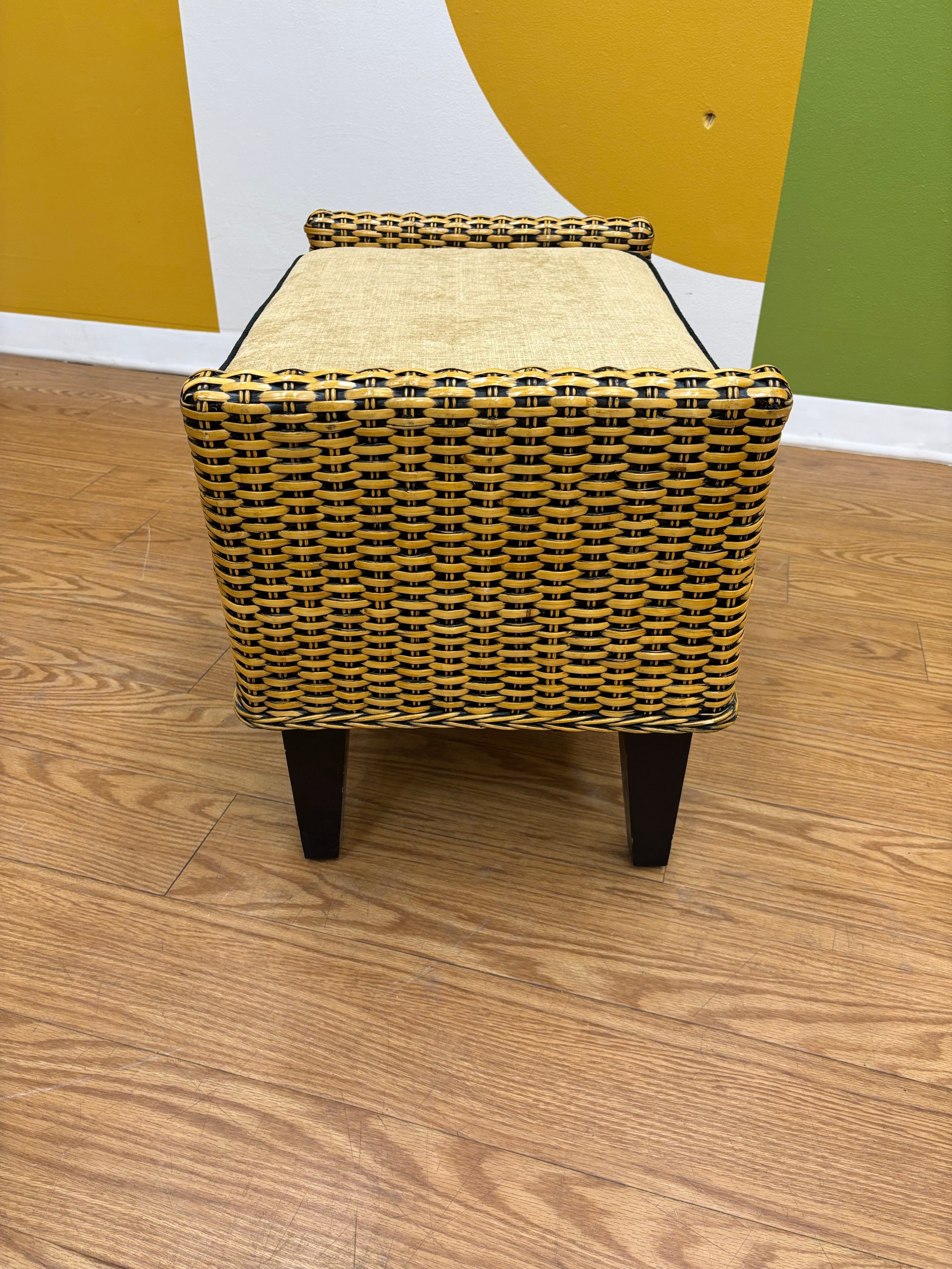 Wicker Ottoman