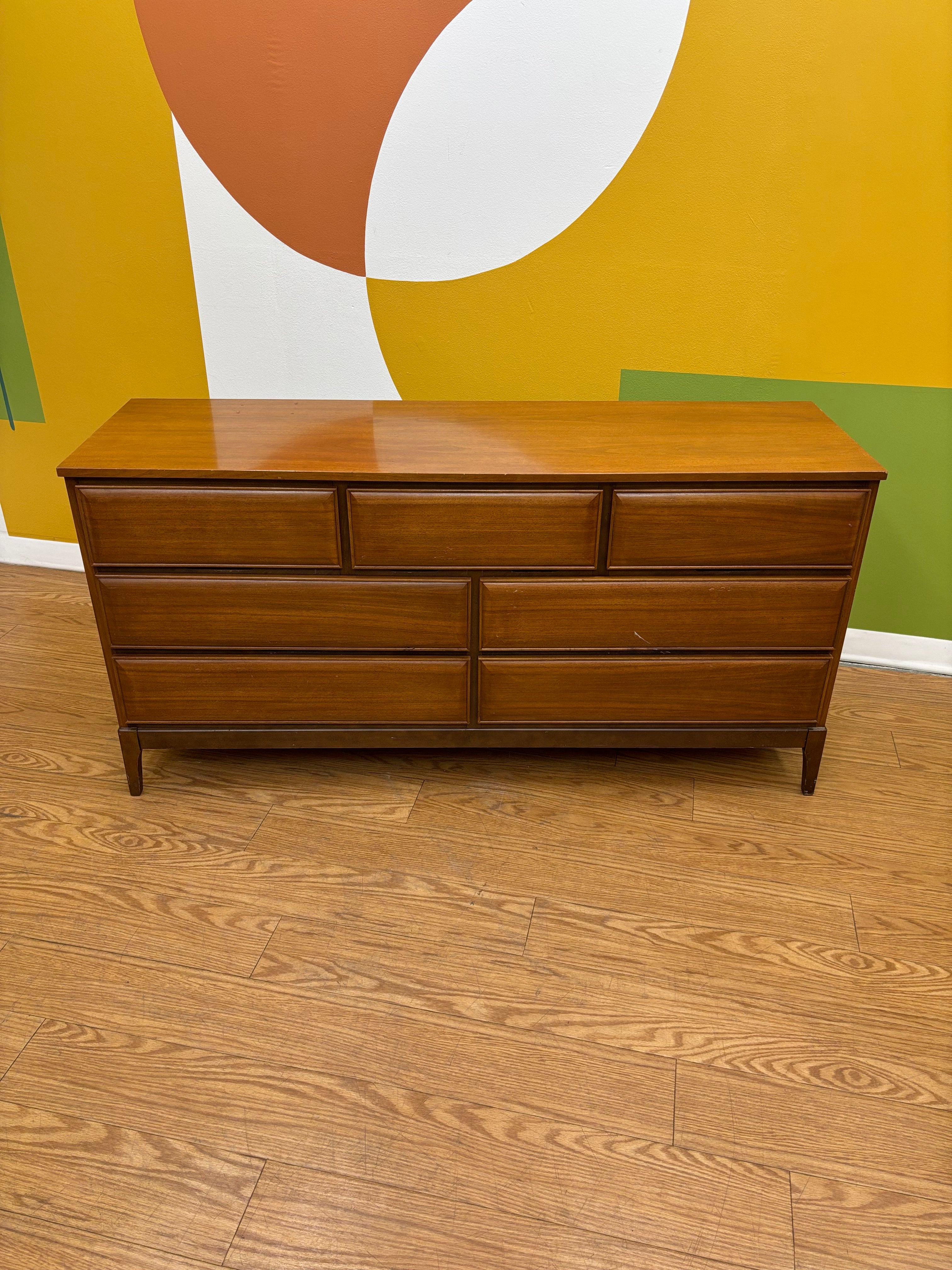 Wood 7 Drawer Dresser