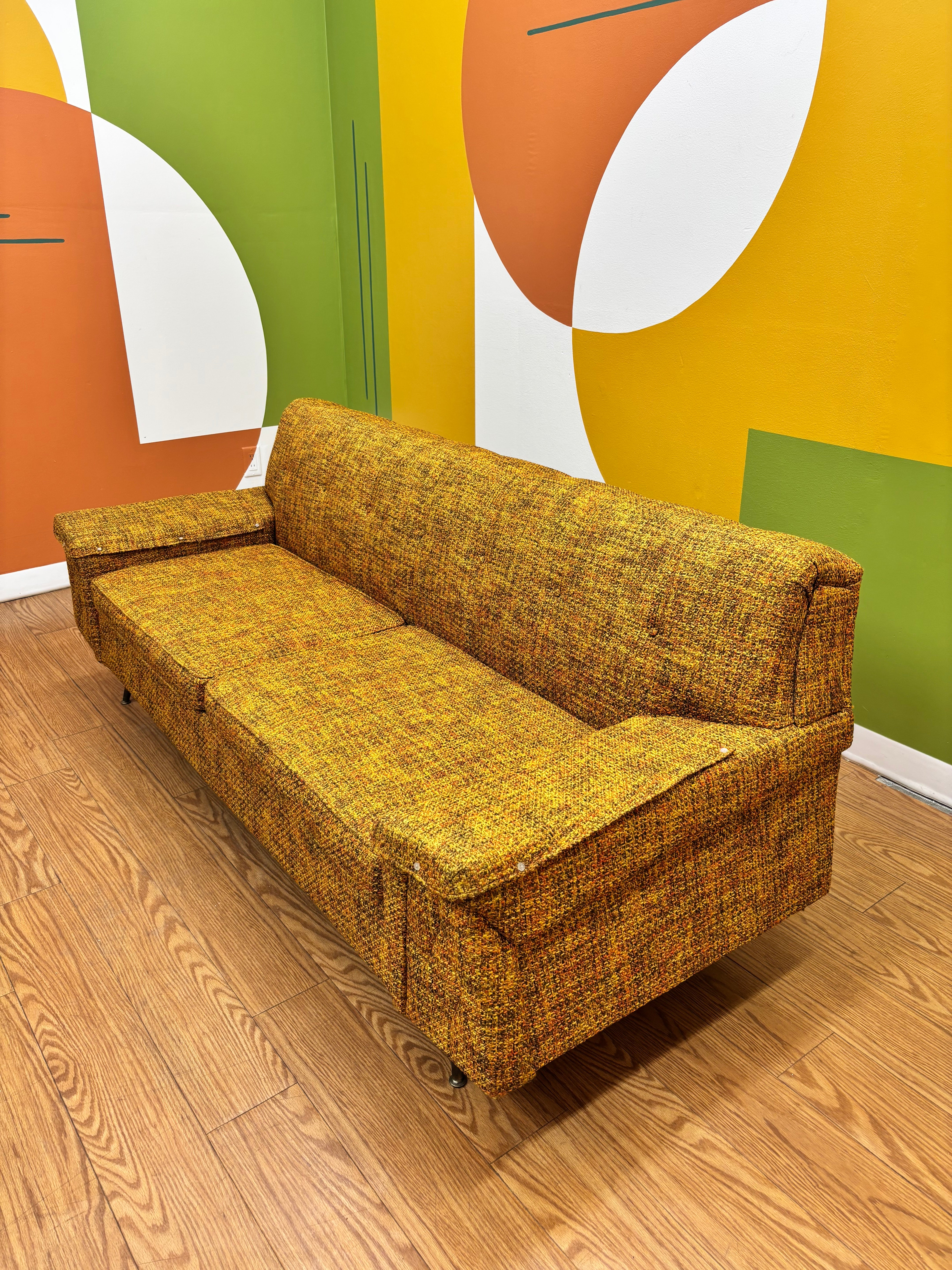 Yellow Tweed Sofa