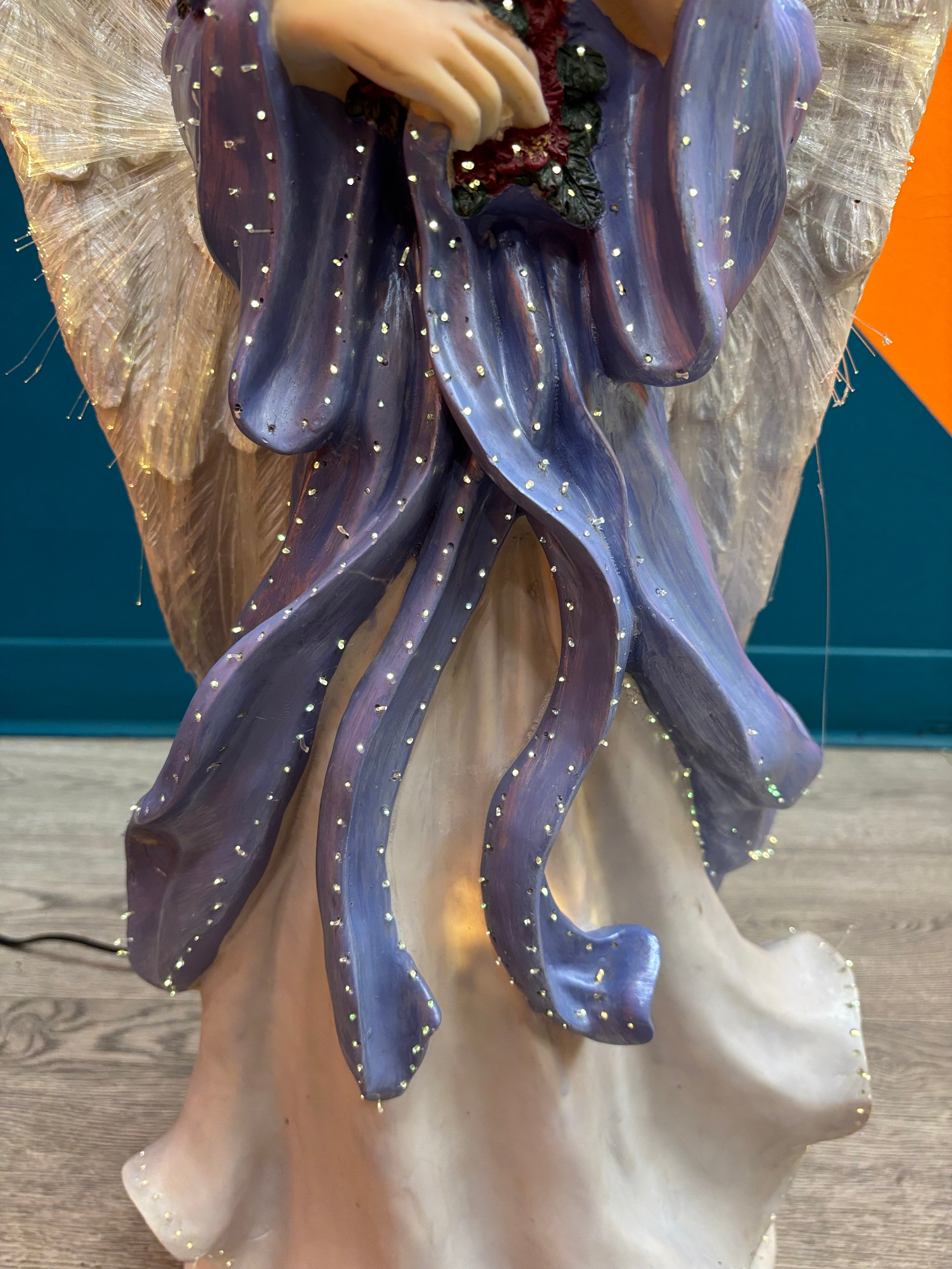 Fiber Optic Color Changing Angel Figurine