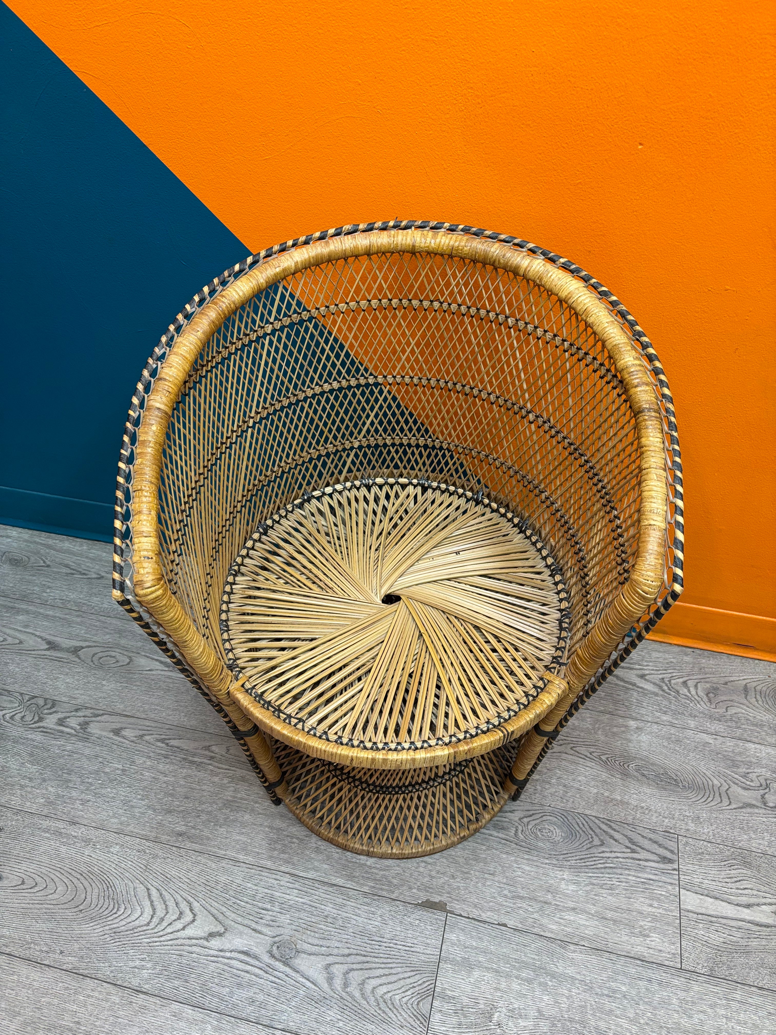 Wicker Chair with Cushion