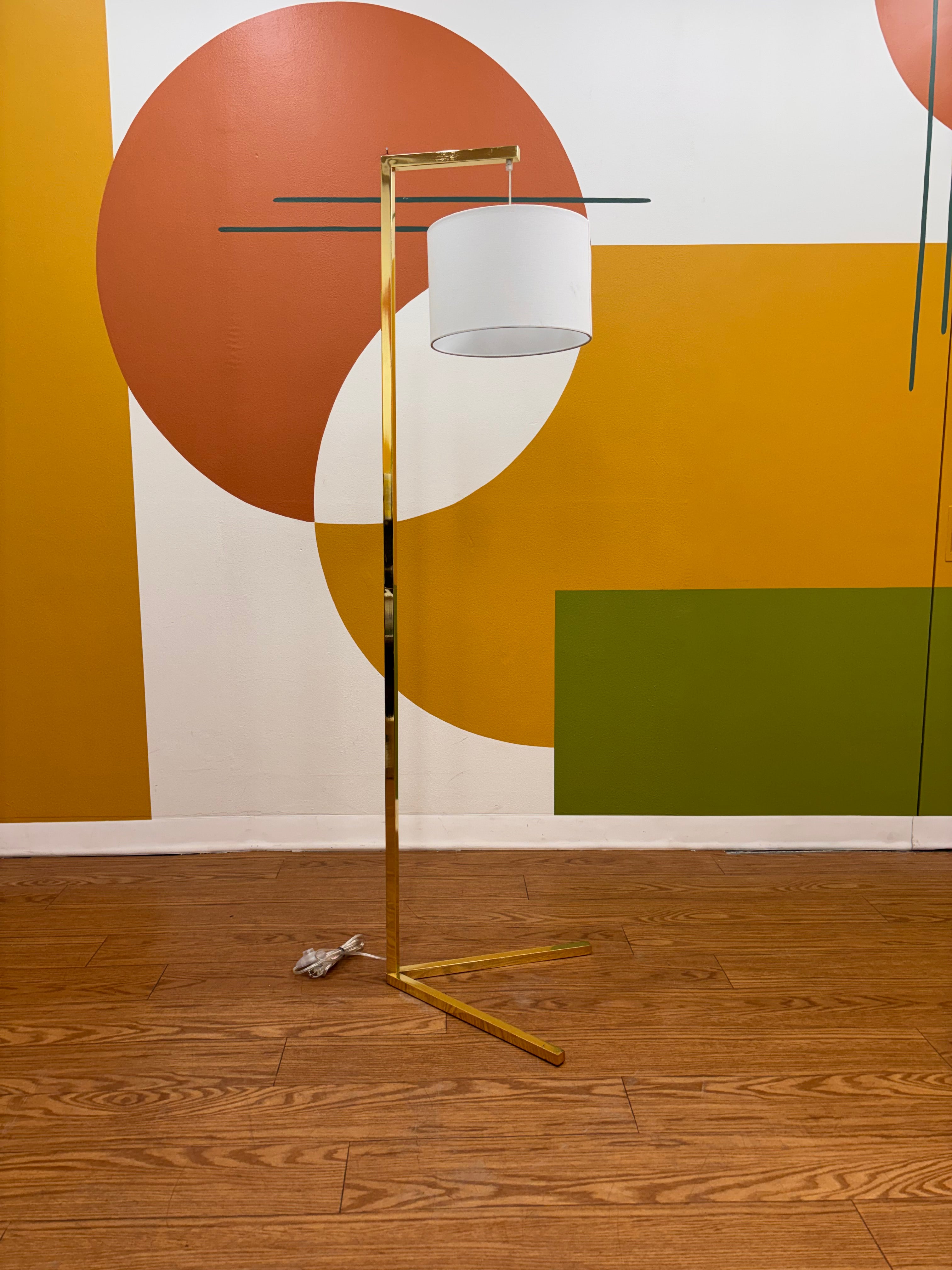 Gold Metal Floor Lamp