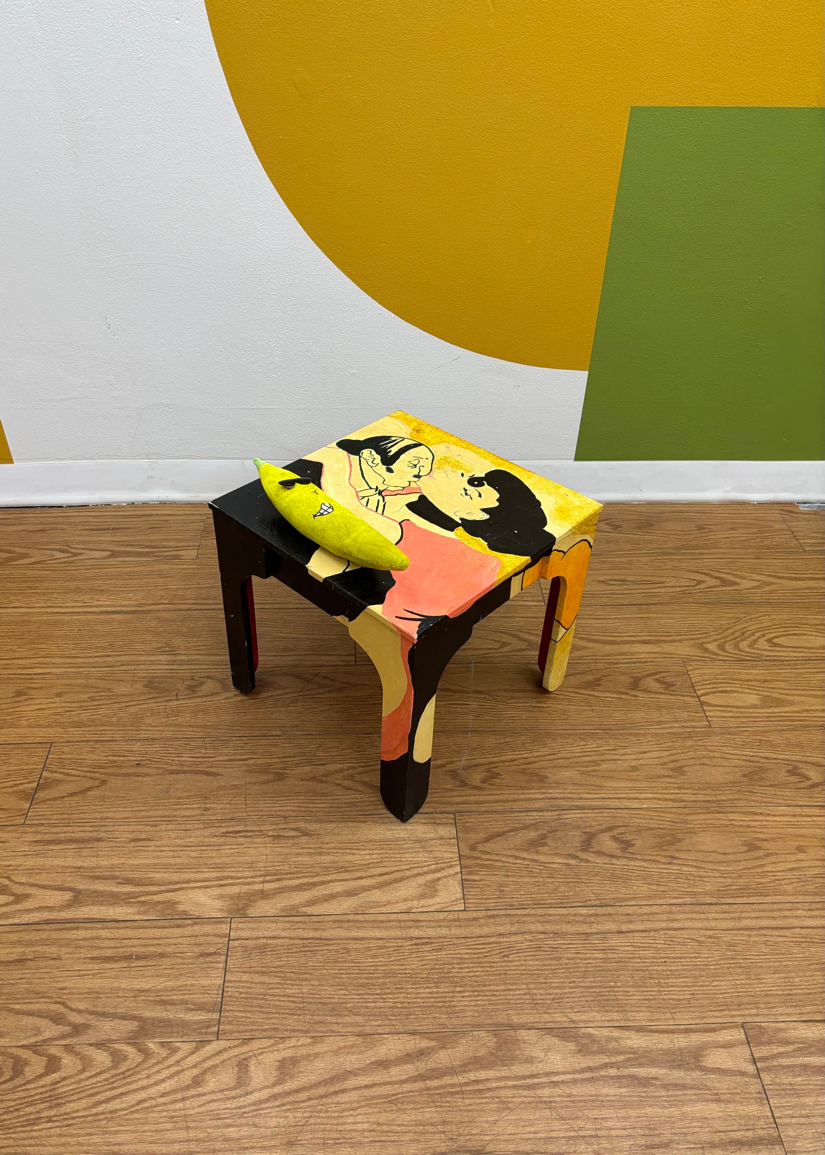 Small Hand Painted Side Table