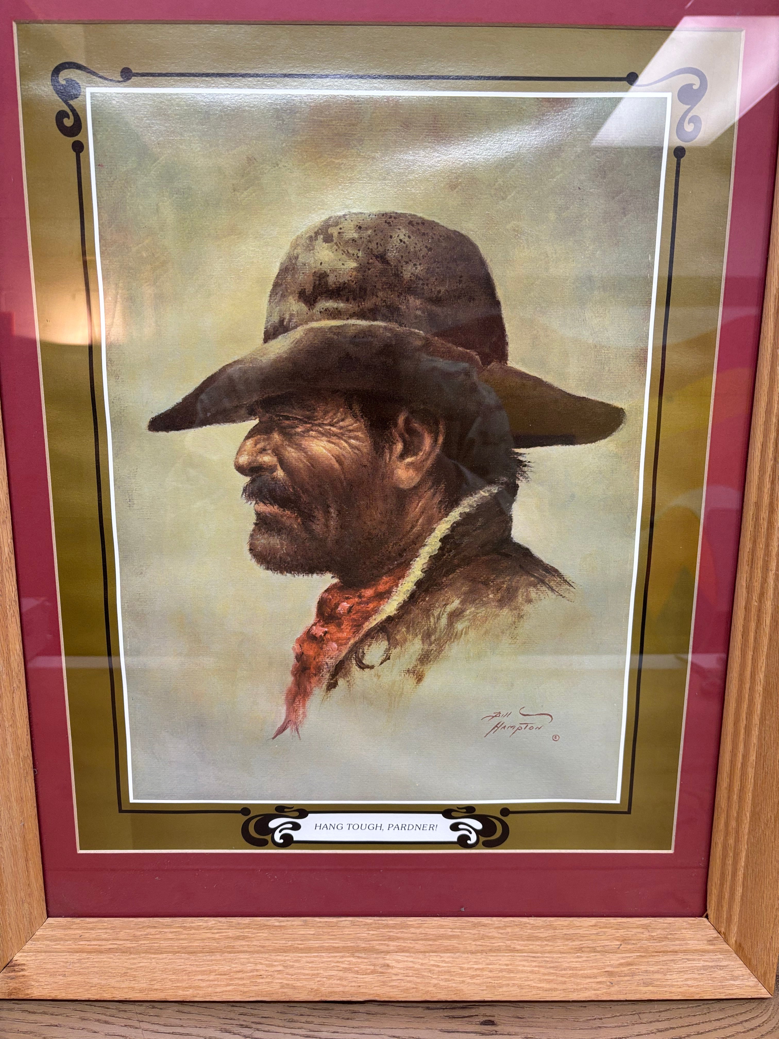 Hang Tough, Pardner! Print by Bill Hampton