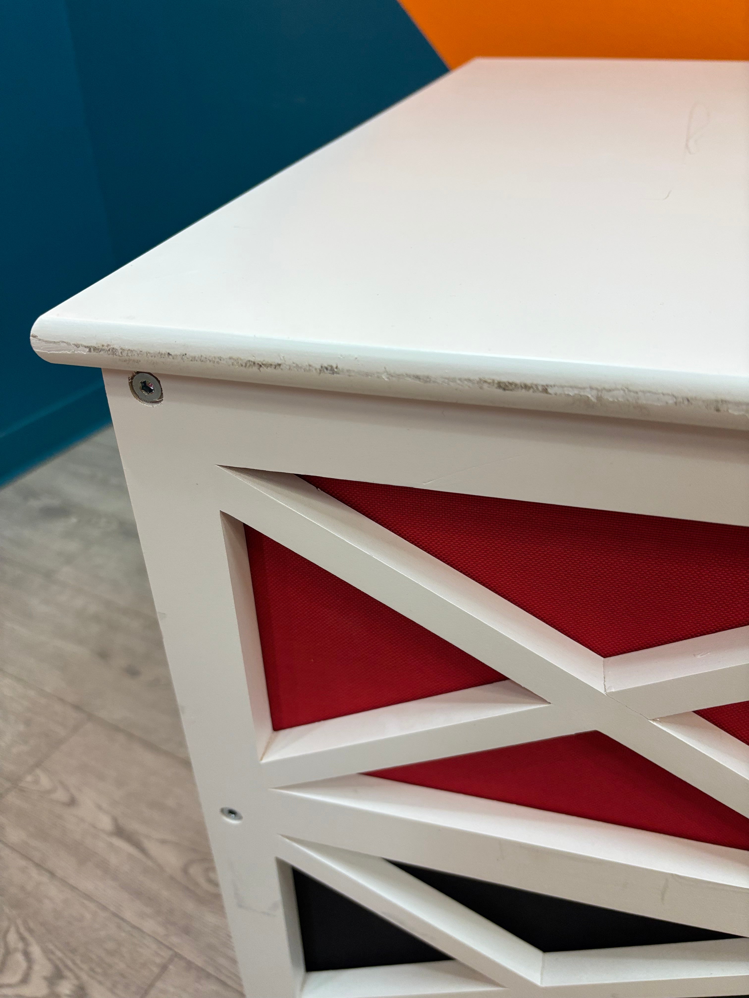 Black & Red Storage Shelves (2 available)
