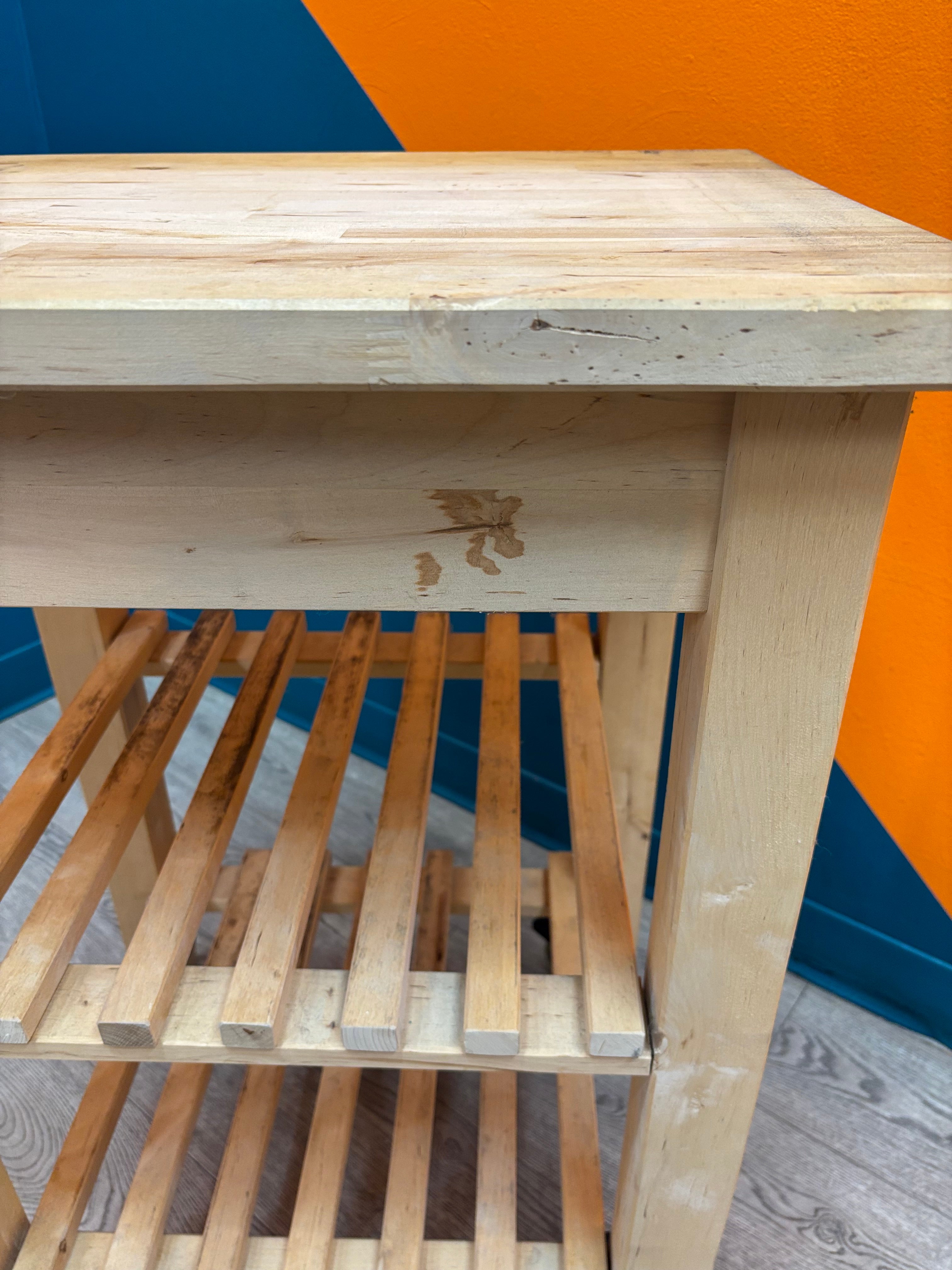 Wood Kitchen Cart