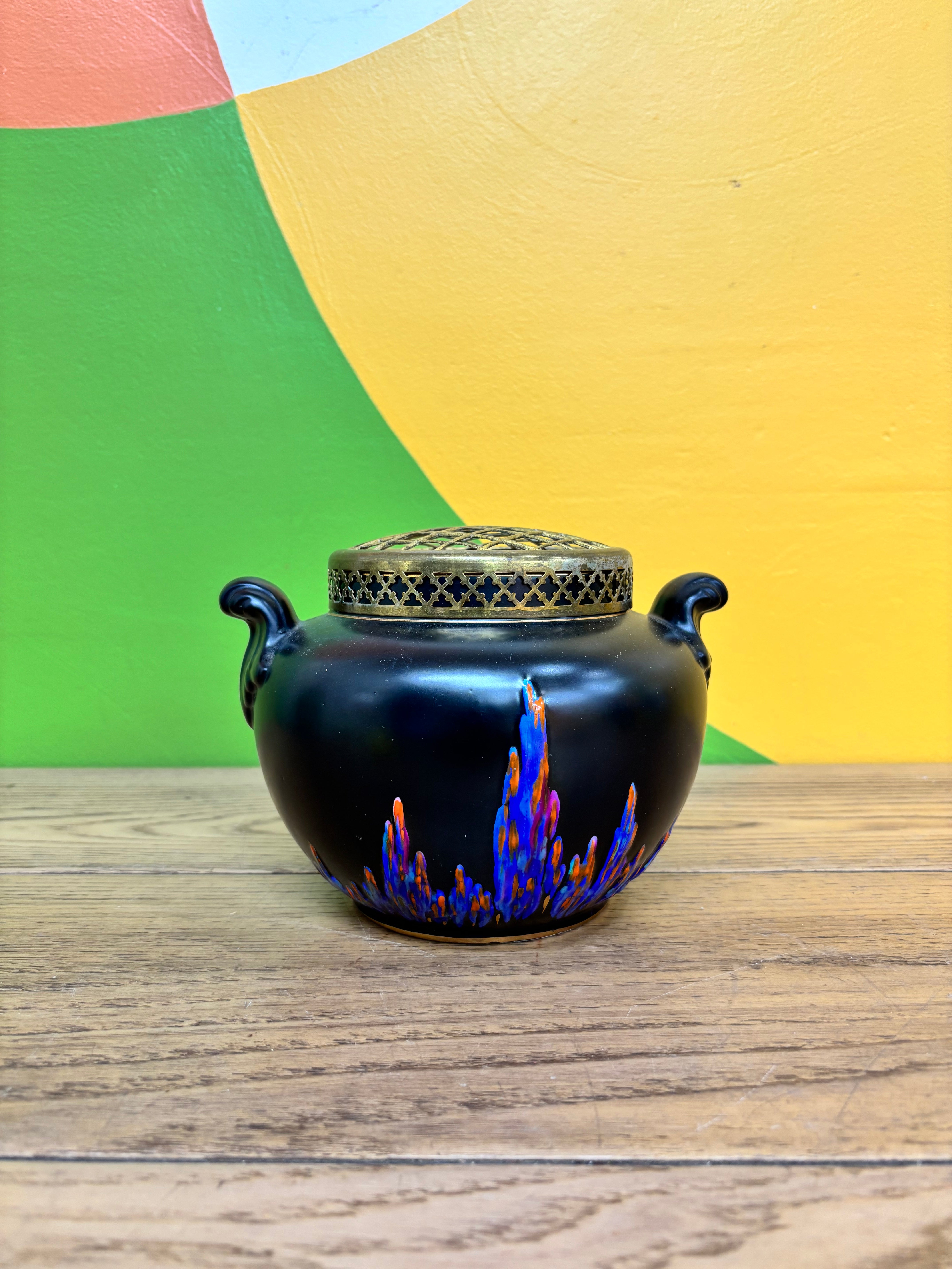 Falcon Ware Pottery Flower Frog