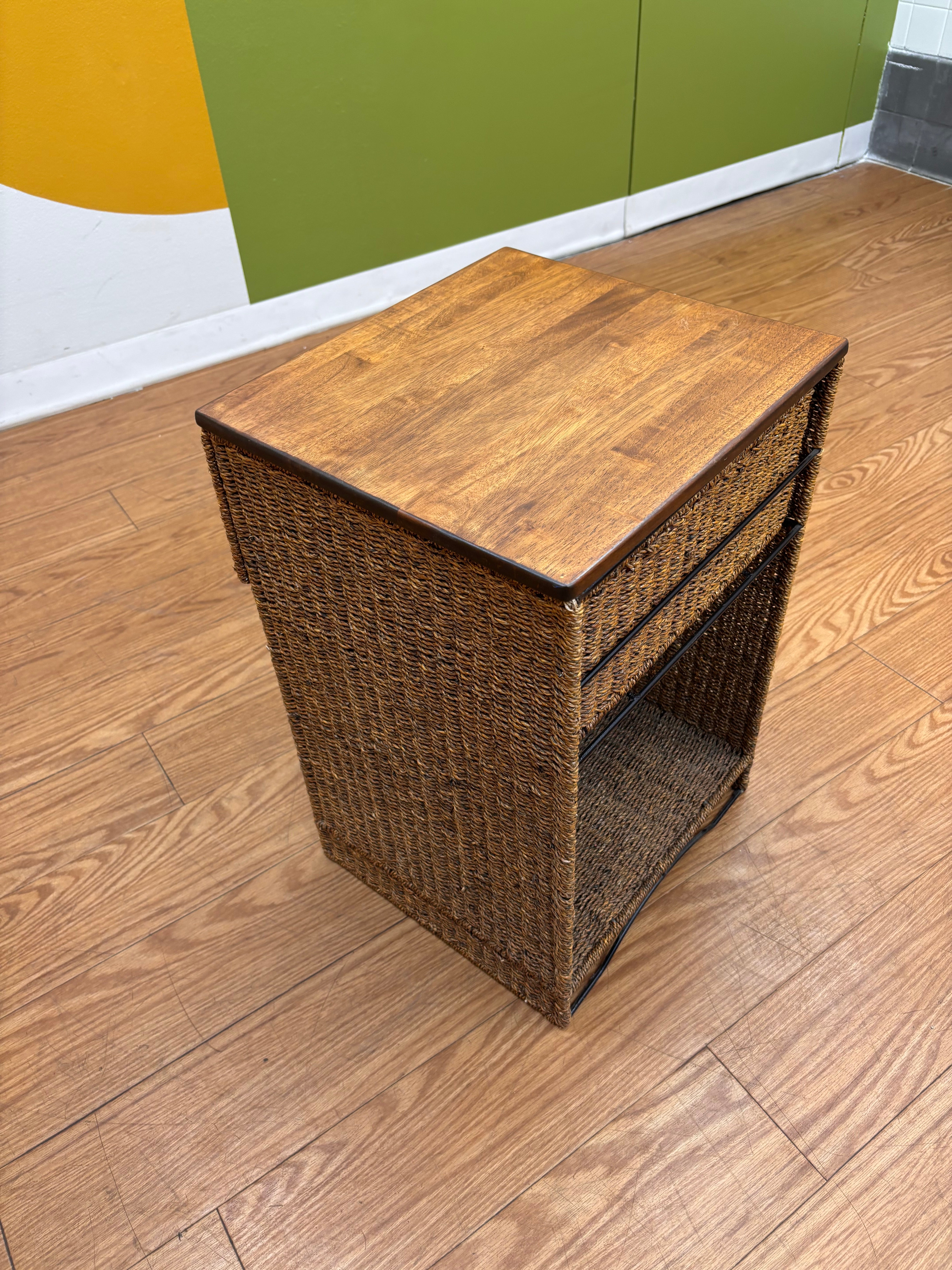 Wicker Nightstand