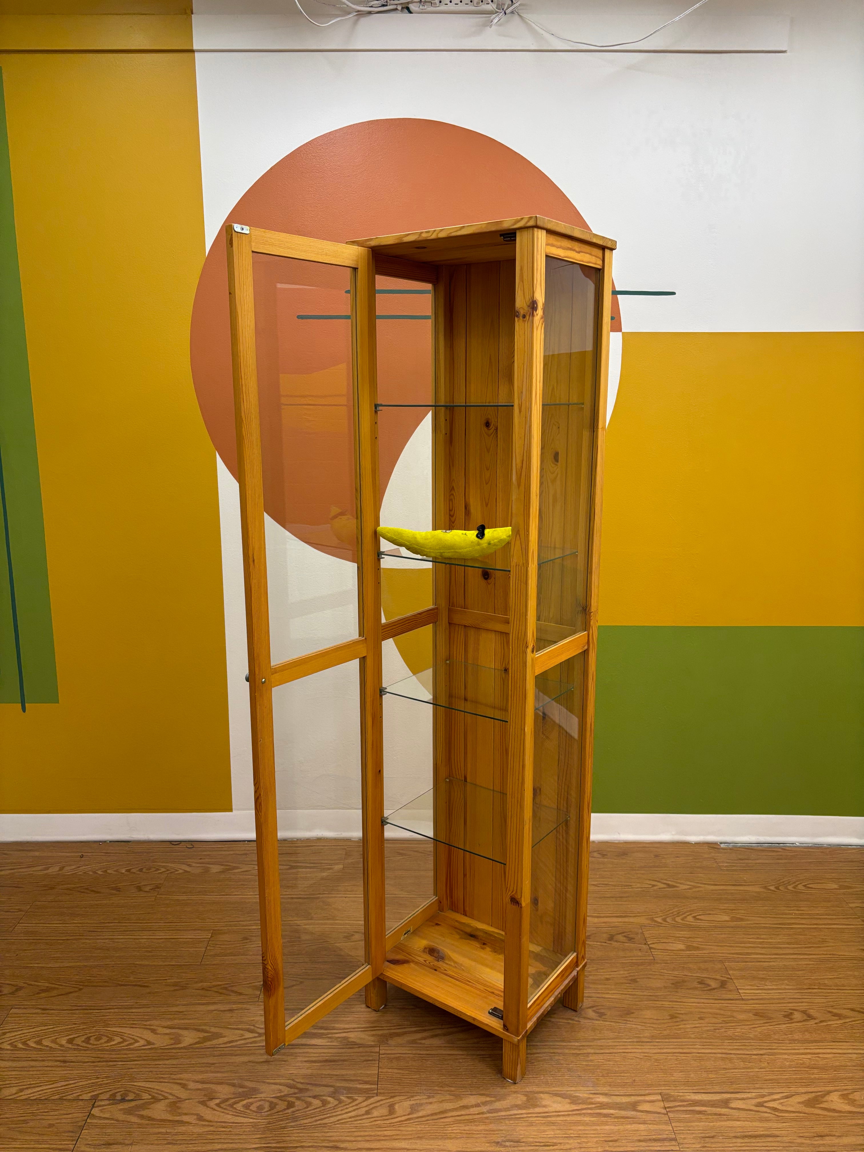 IKEA Wood & Glass Cabinet
