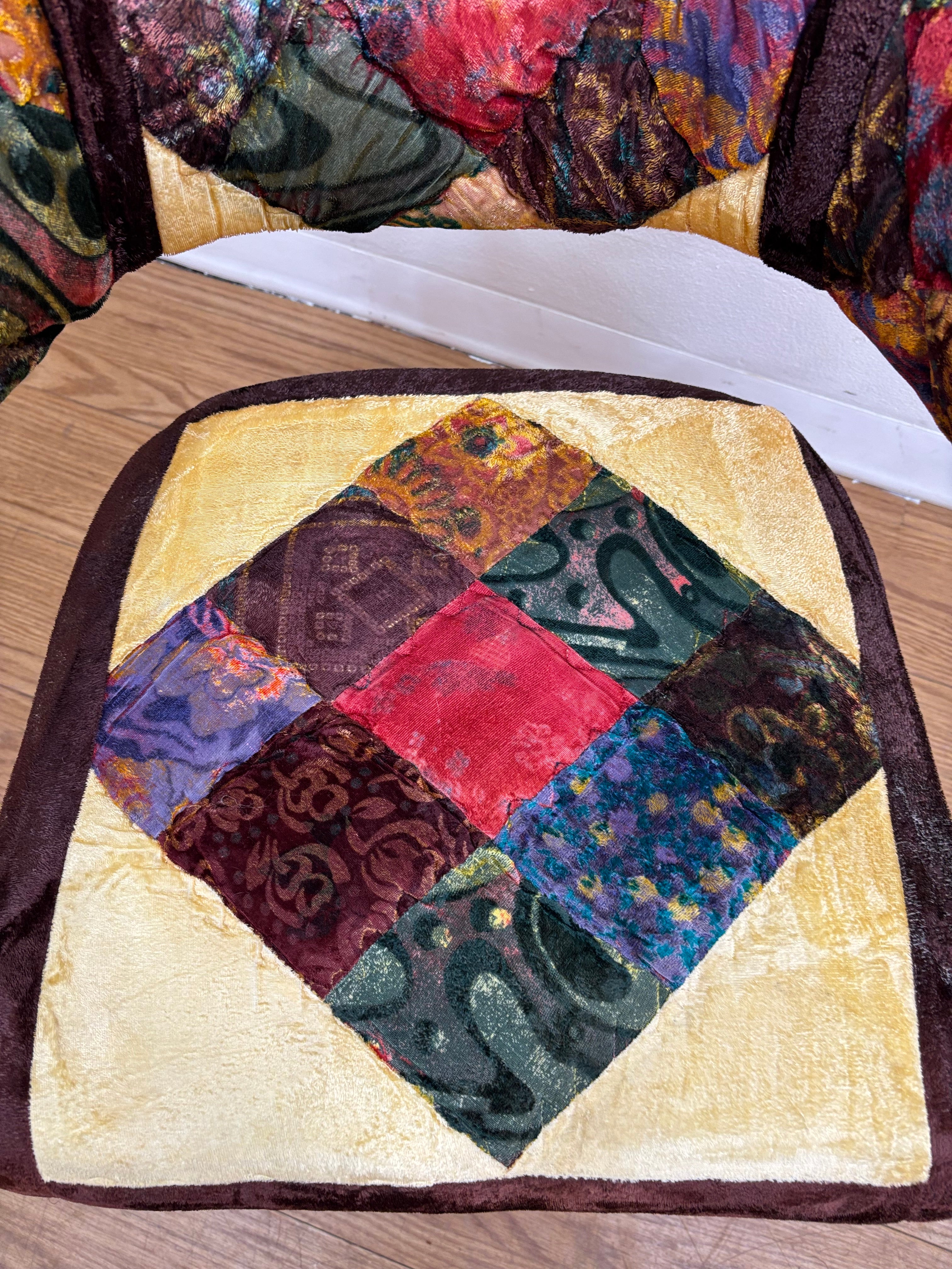 Chrome Patchwork Chair