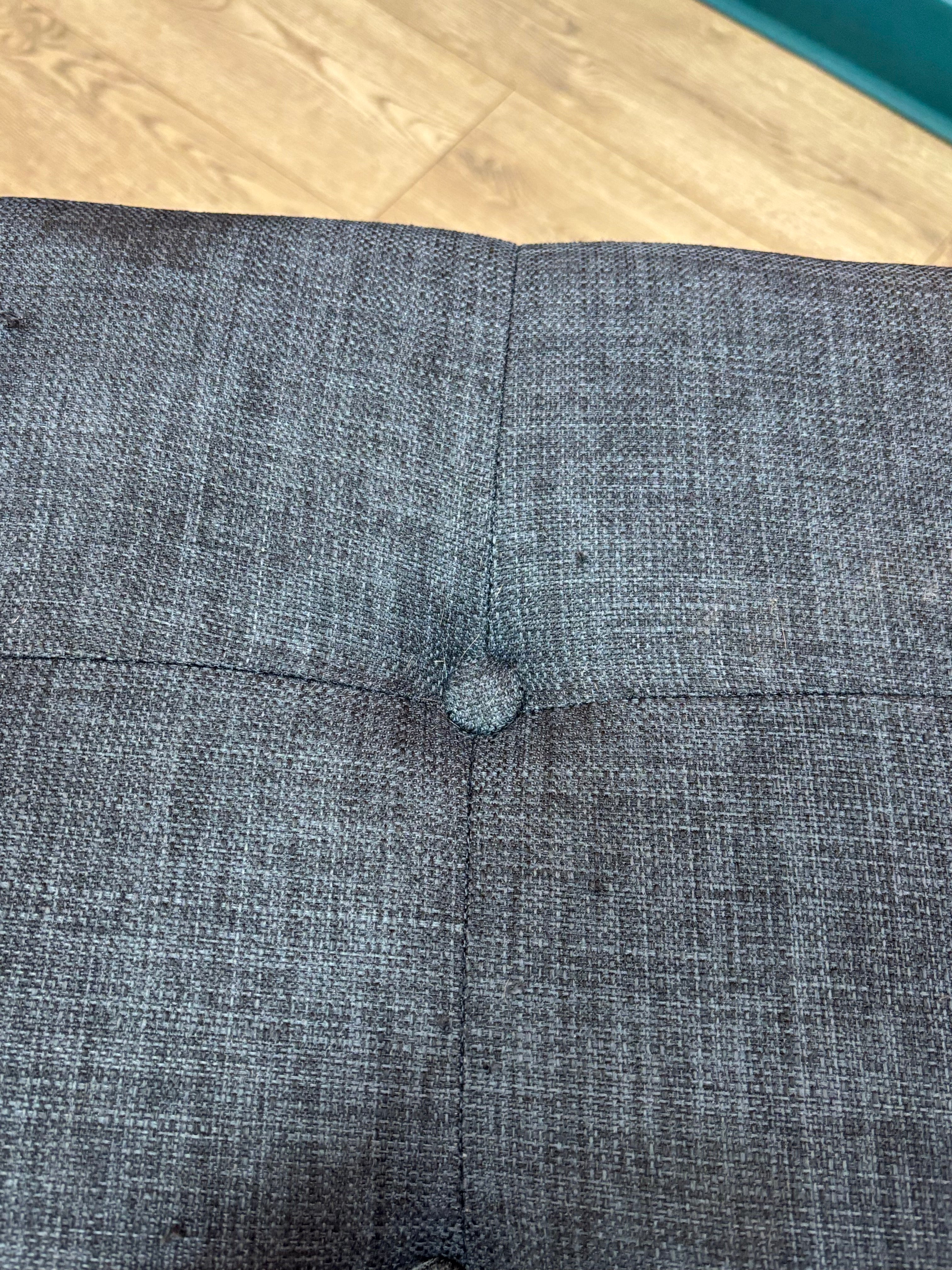 Blue Fabric Bench
