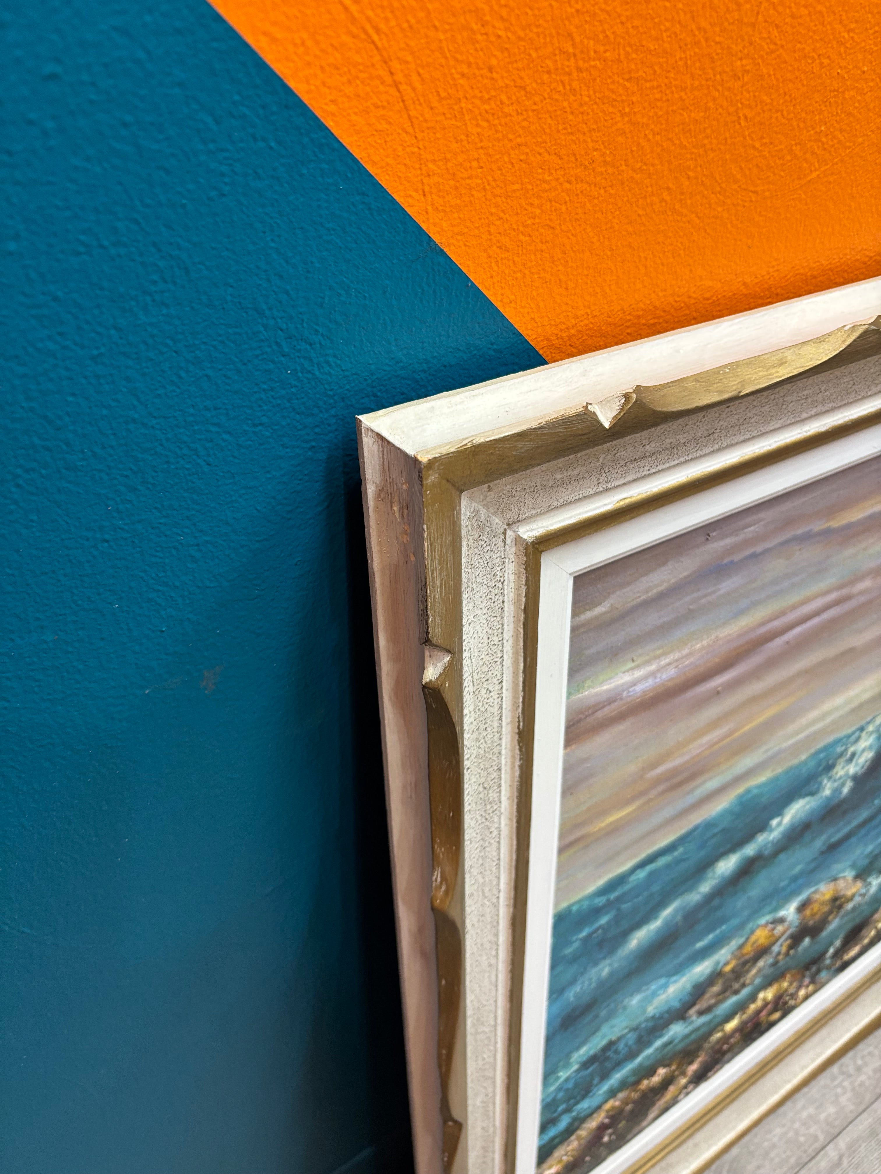 Framed Ocean Painting