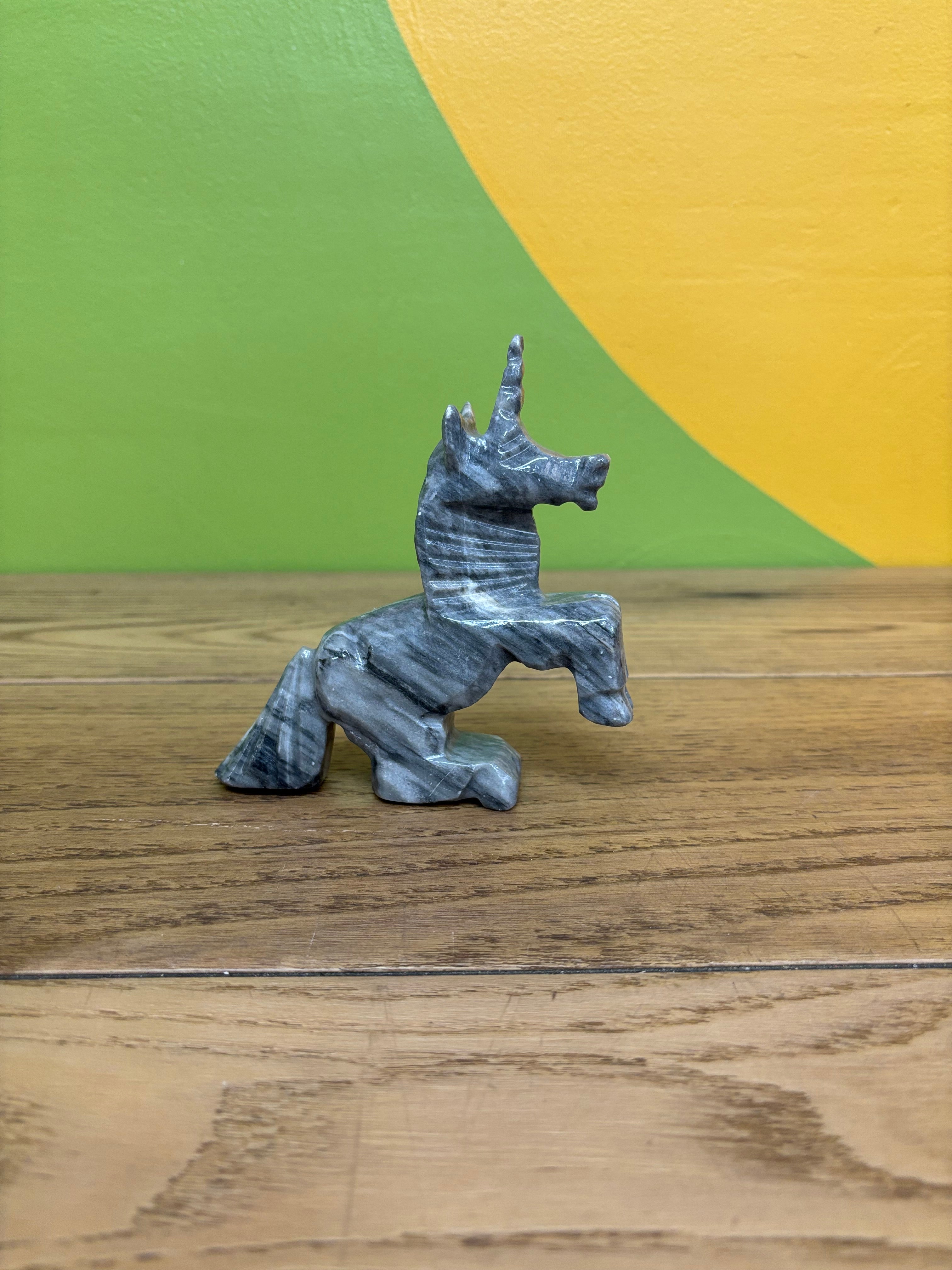 Stone Unicorn Figurine
