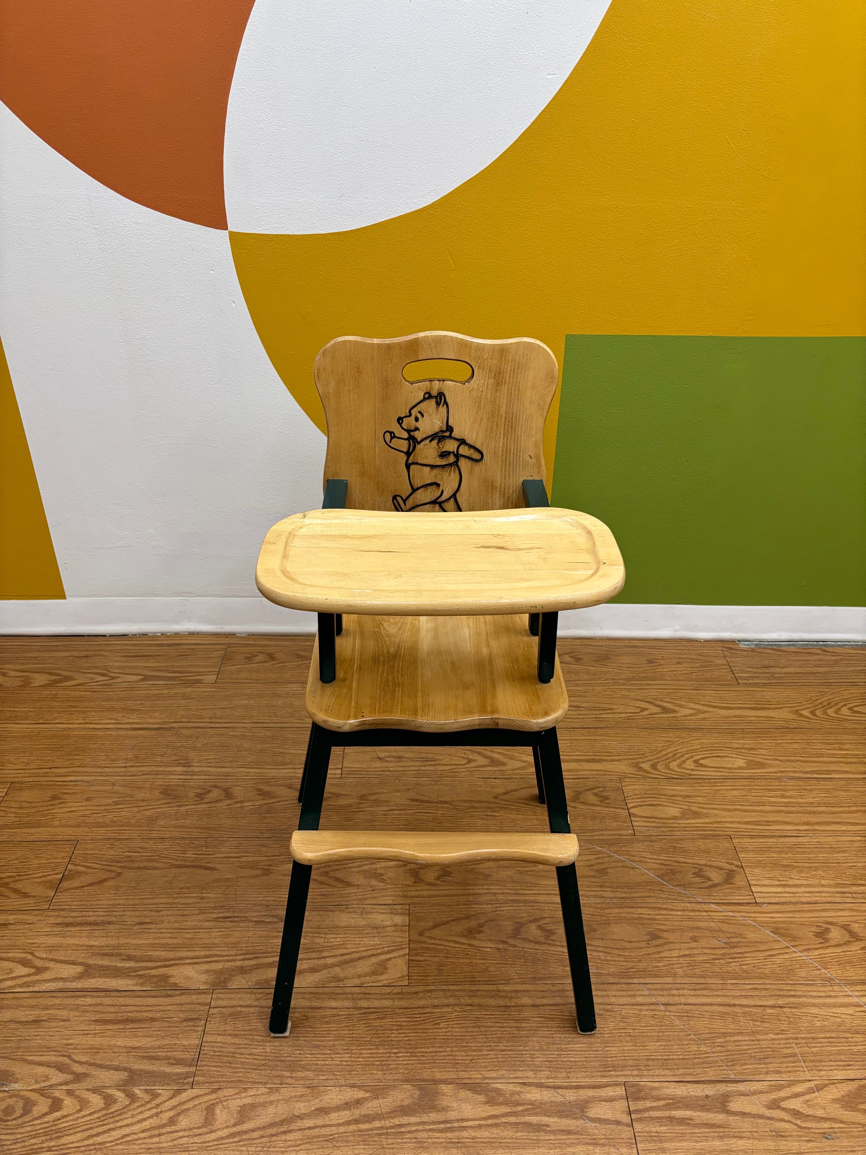 Wood Winnie the Pooh High Chair (Decorative)