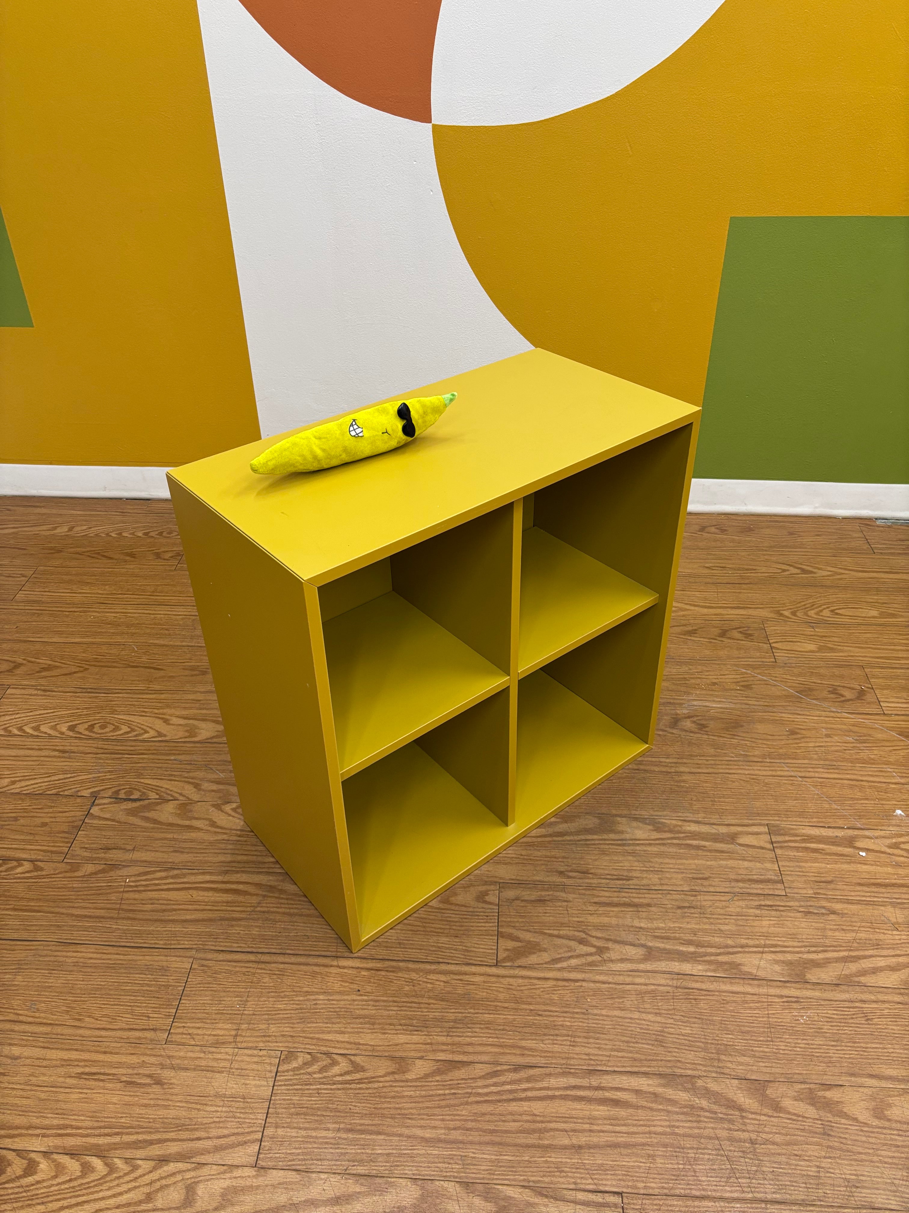 Yellow Eket IKEA Cube Shelf