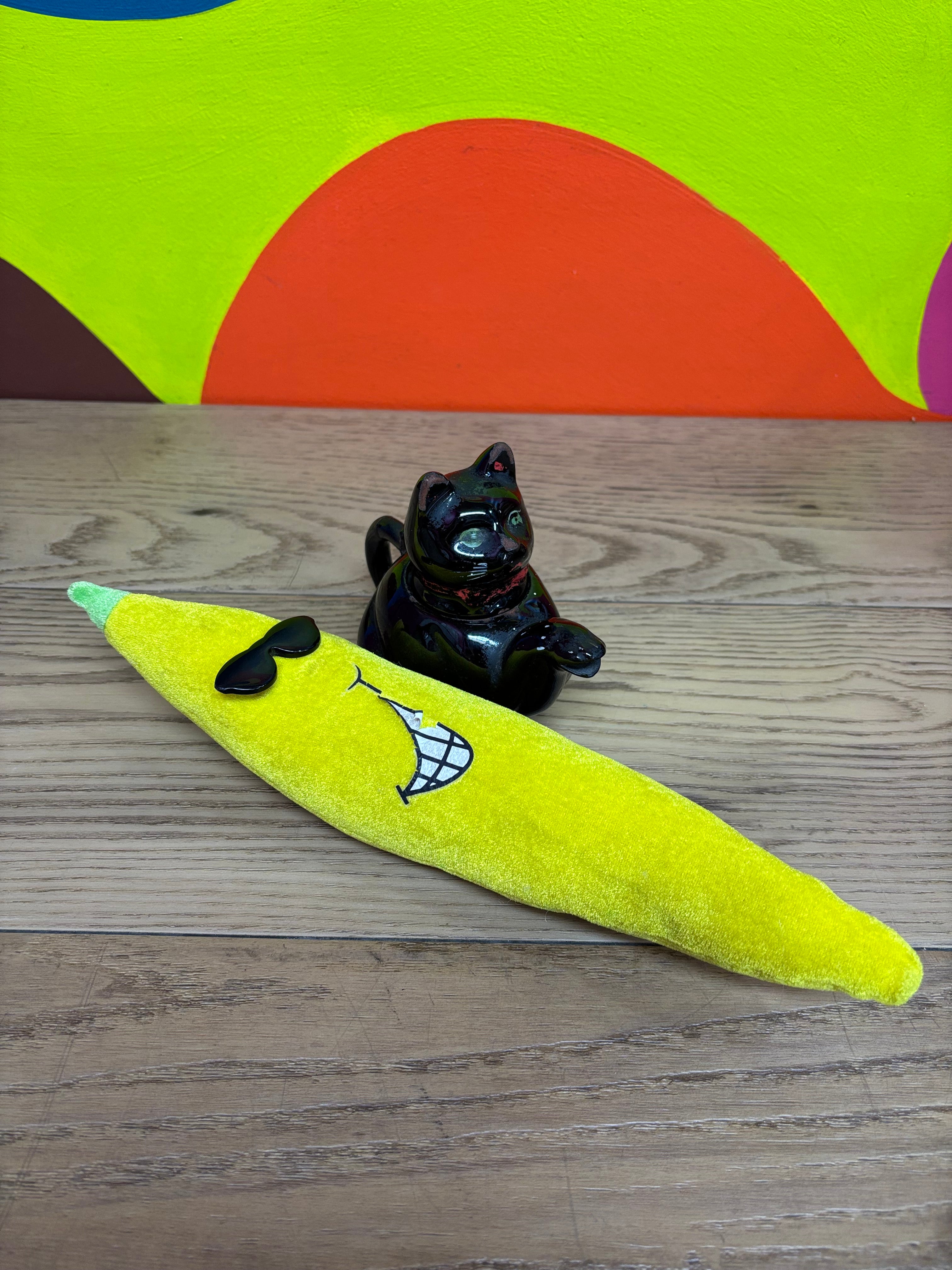 Redware Black Cat Creamer