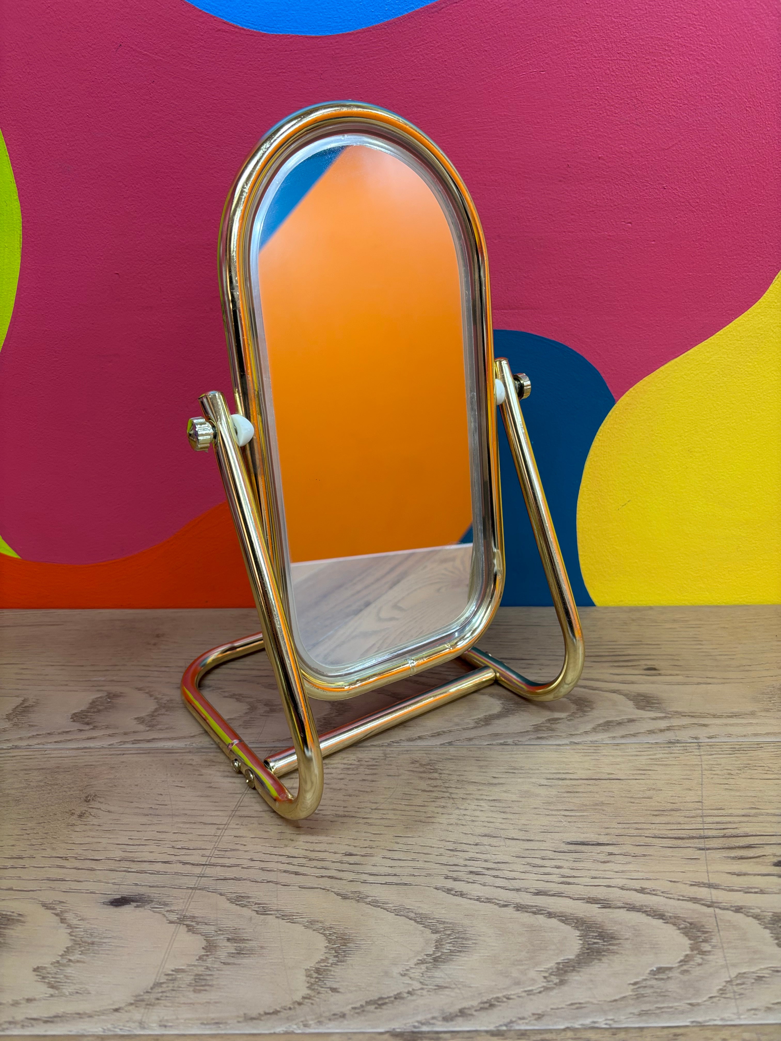 Gold Metal Vanity Mirror